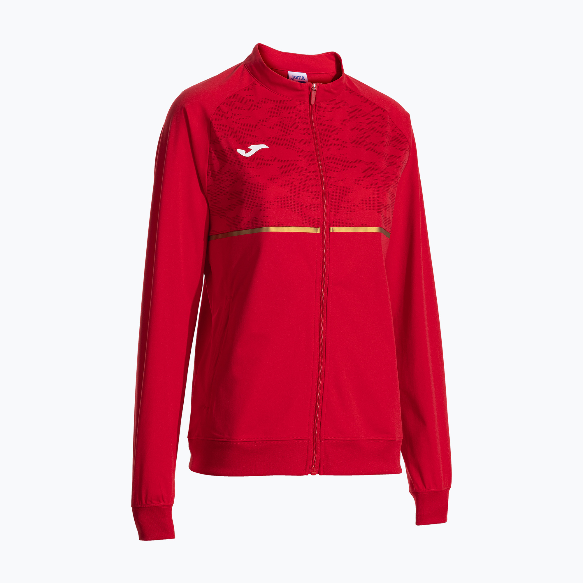 Women's Joma Record III Full Zip running sweatshirt red (M)