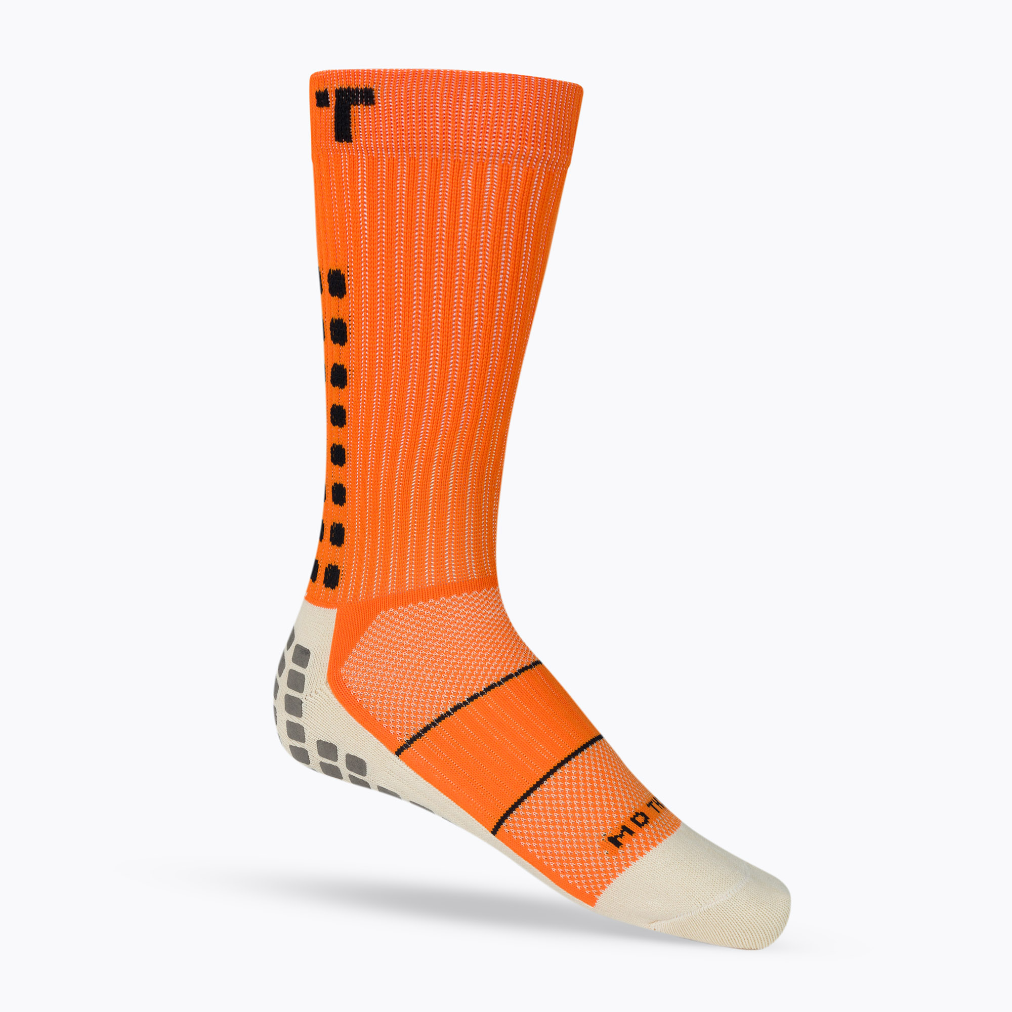 TRUsox Mid-Calf Thin Football Socks Orange CRW300 (34-38 EU)