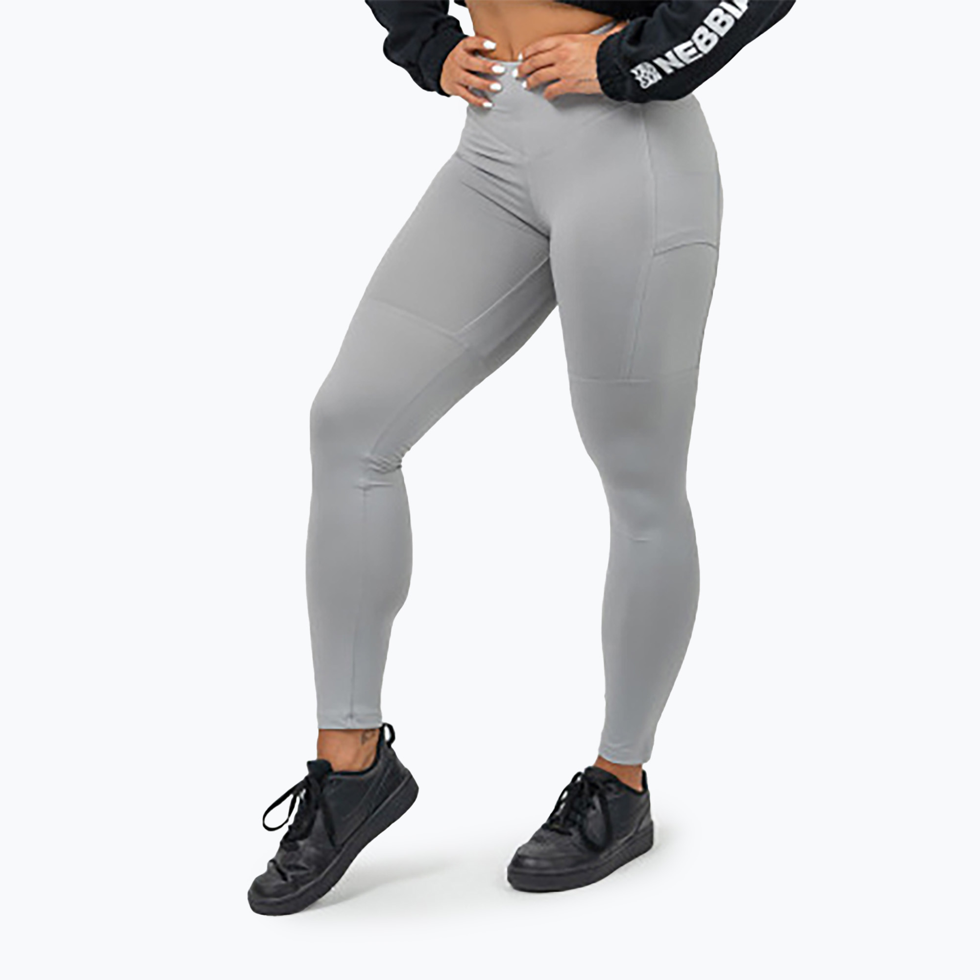 Women's training leggings NEBBIA Leg Day Goals grey (XS)
