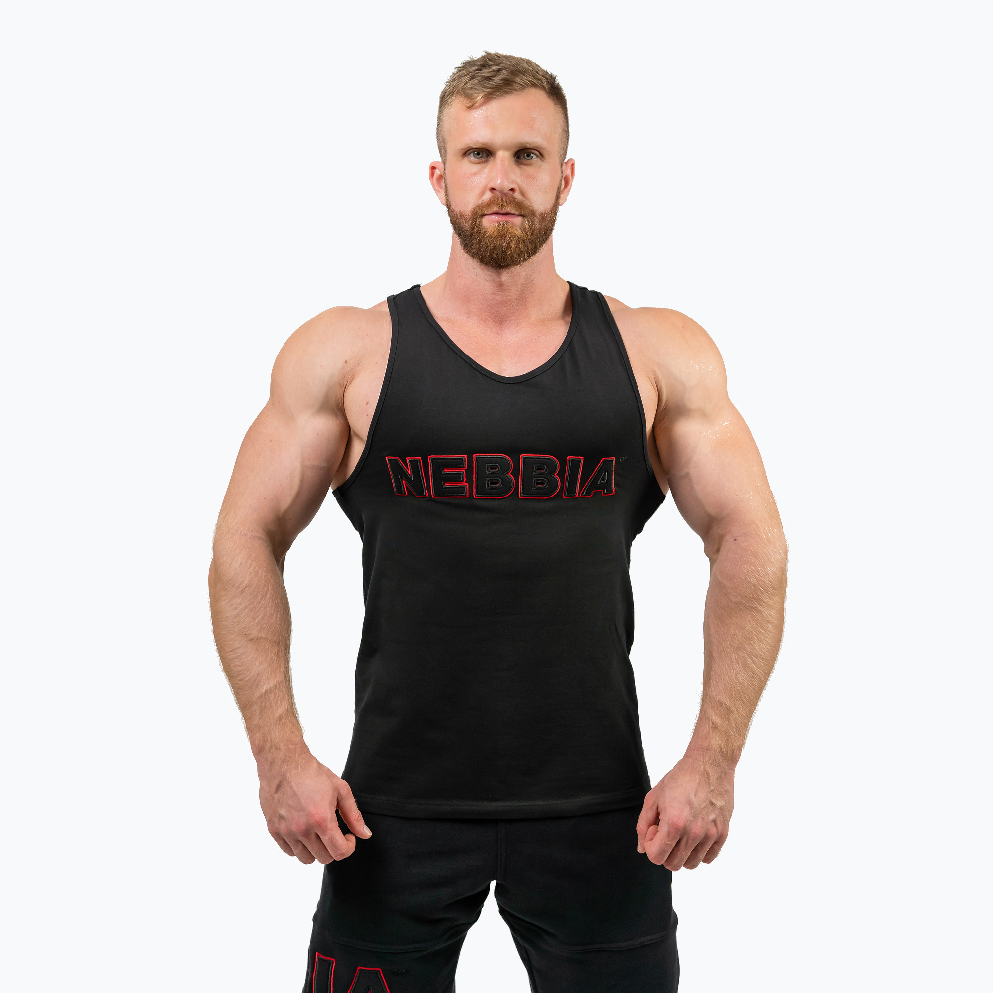 Men's training tank top NEBBIA Strenght black (XXL)