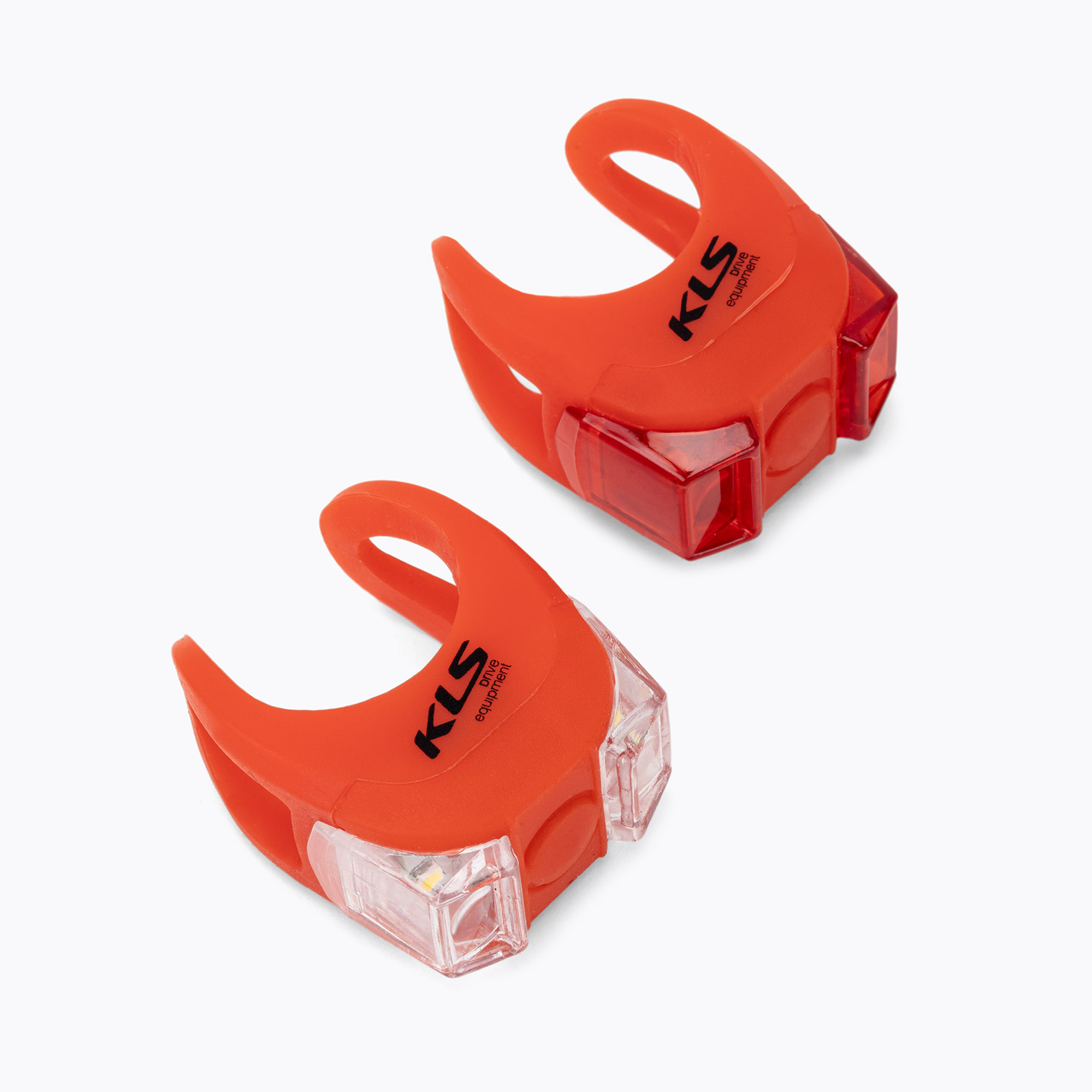 Kellys red bicycle light set TWINS (5.7 lm / 2.5 lm)