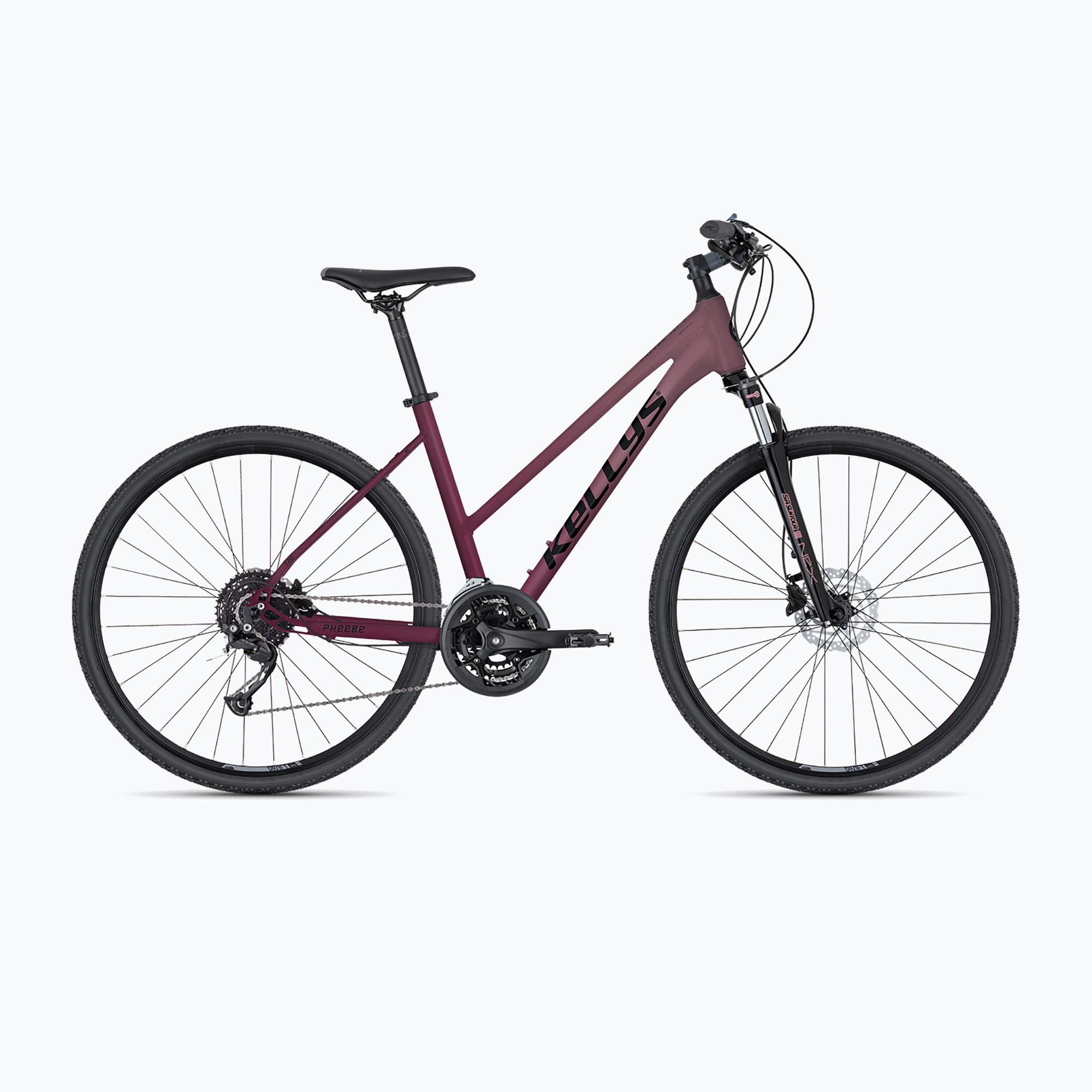 Women's cross bike Kellys Pheebe 20 rosy red (M)