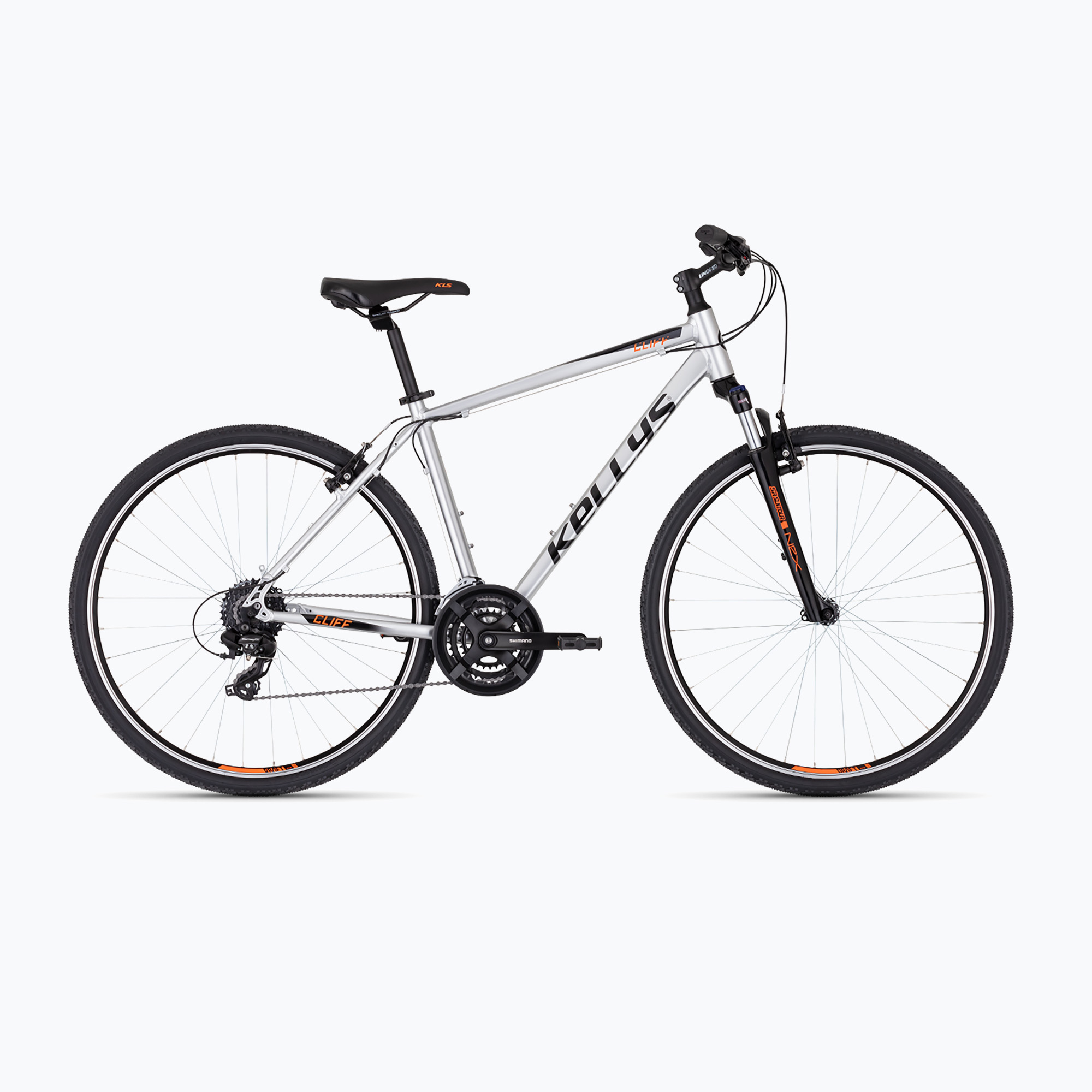 Kellys Cliff 30 chrome grey cross bike (L)