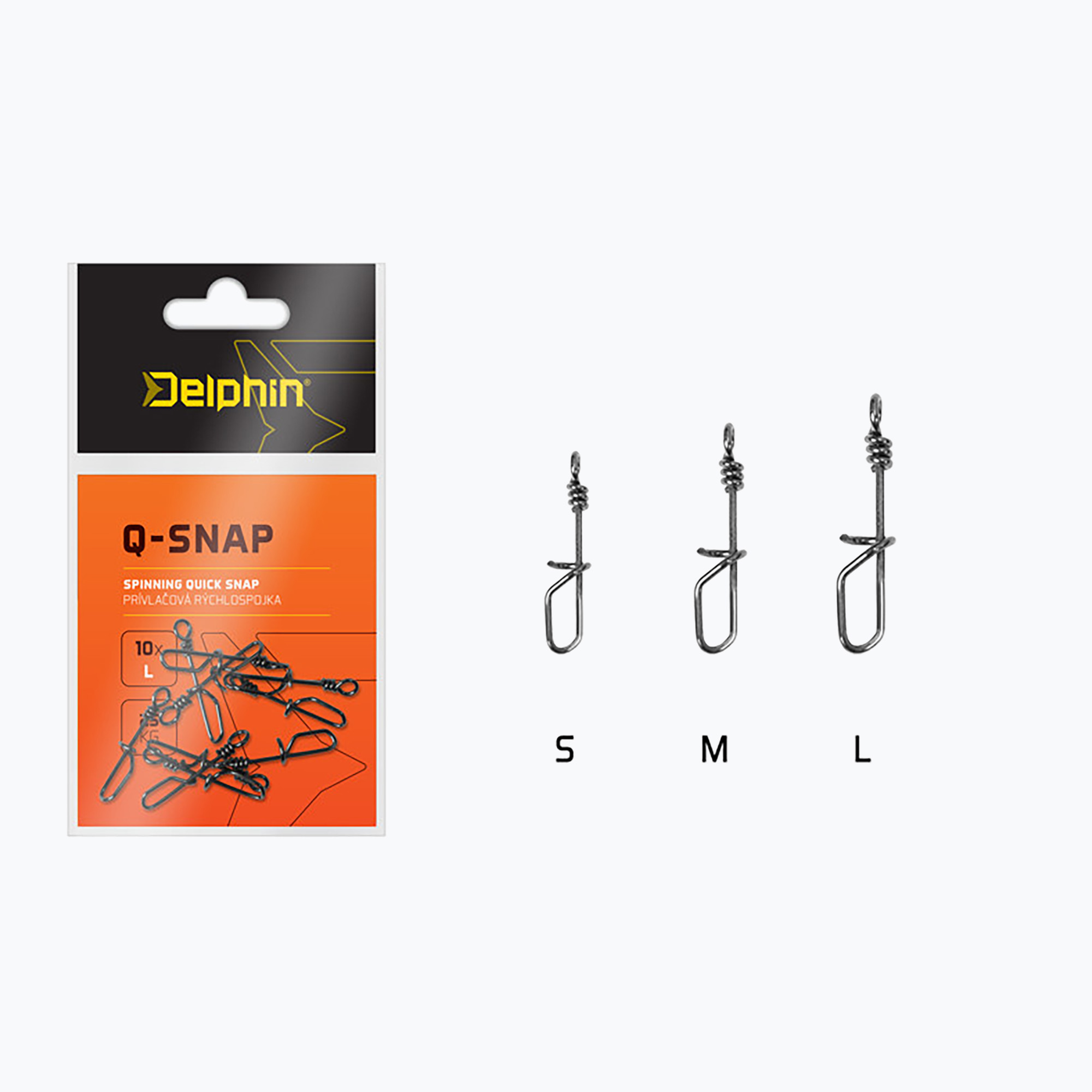 Delphin Q-Snap 10 spinning quick release silver 101000446 (0.6 mm / S)