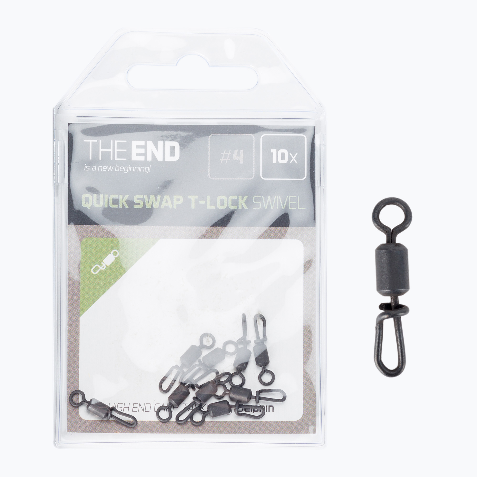 Delphin End T-Lock spinning swivel with safety pin 10 pcs black 101001560 (4)