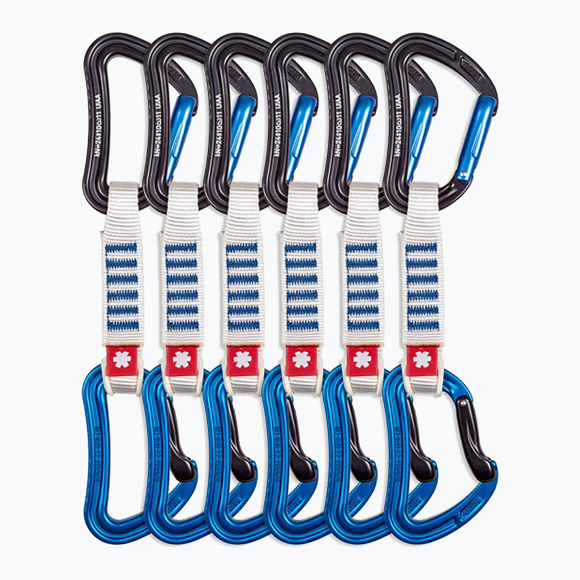 Ocun Raven QD Zoom PA 12 cm climbing expresses 6 pcs blue.