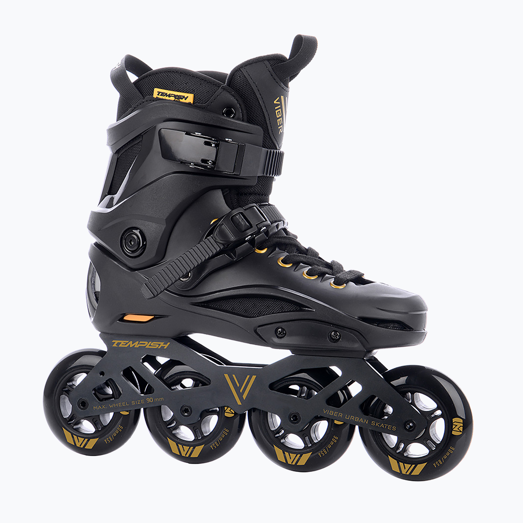 Tempish Viber L.E. 90 black/yellow roller skates (39 EU)