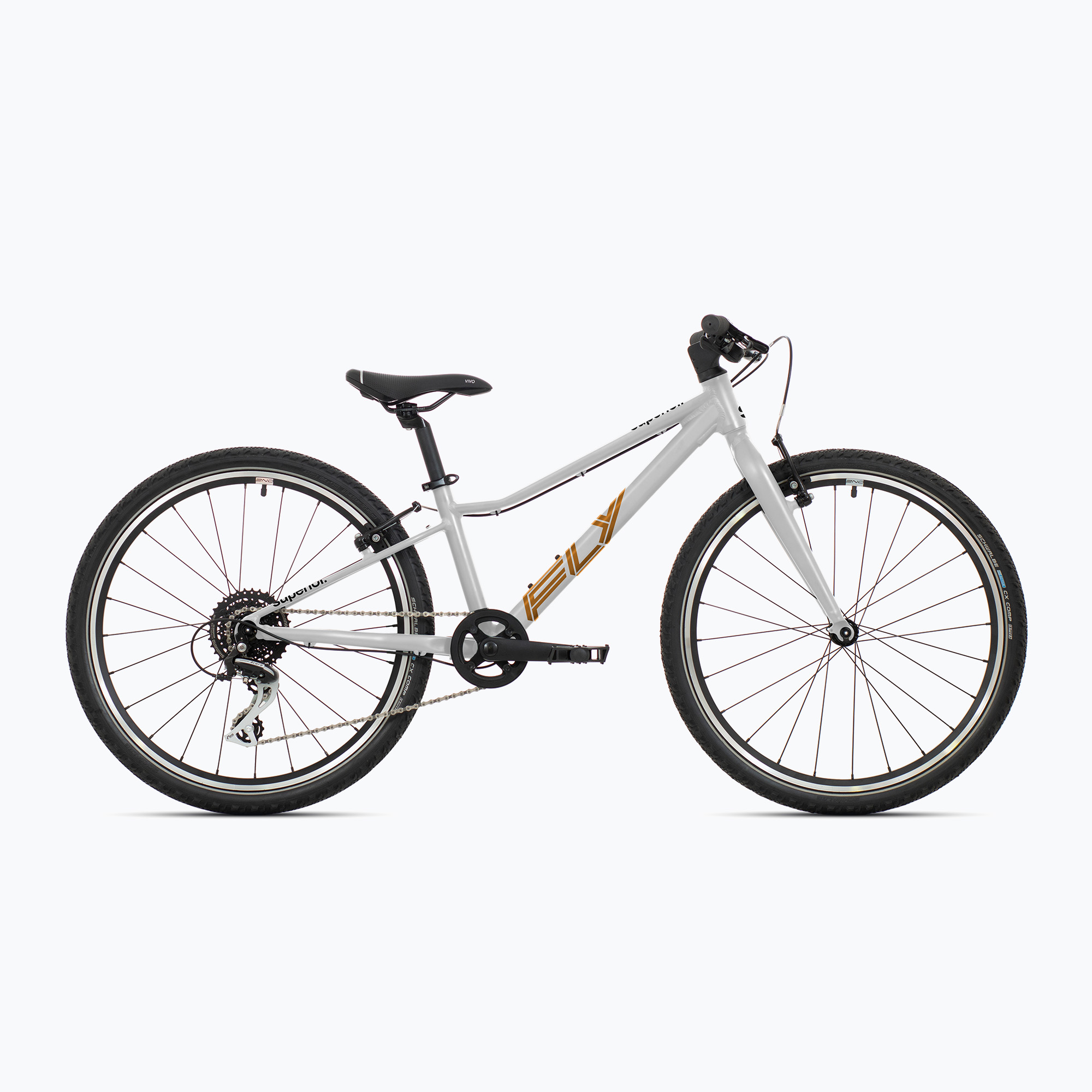 Children's bicycle Superior F.L.Y. 24 VB matte silver (11.0")
