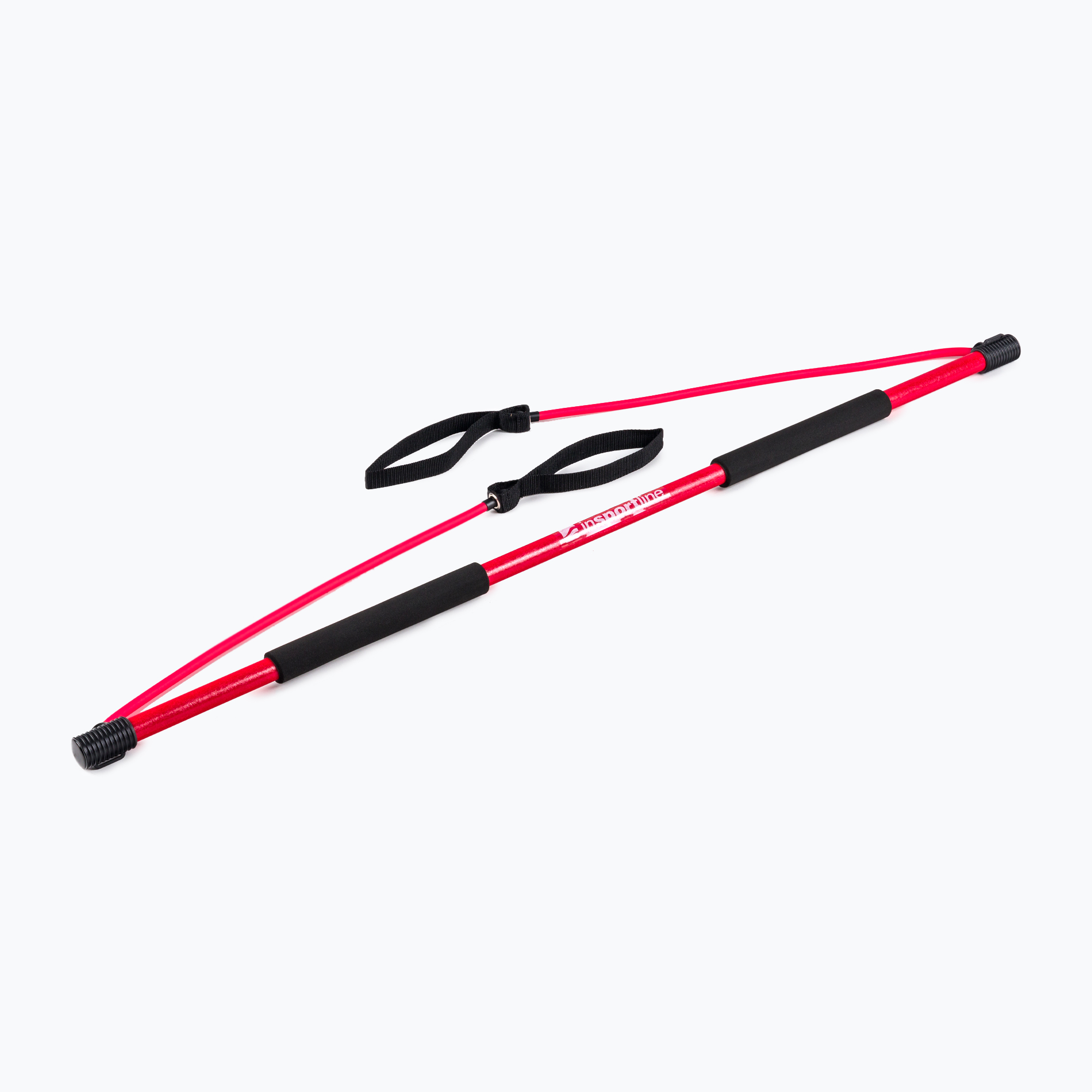 InSPORTline exercise bar + cables red 3374 (130 cm)