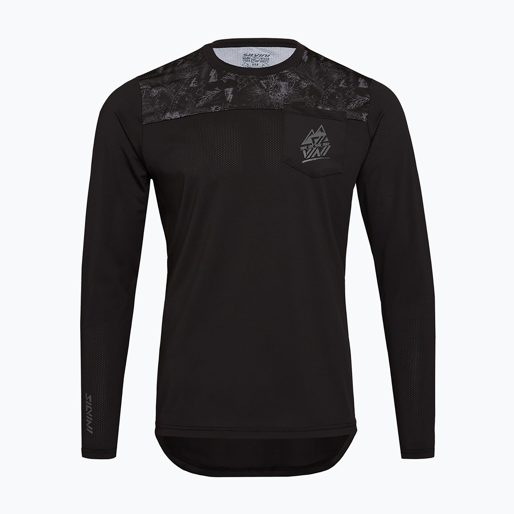 Men's SILVINI Ello cycling longsleeve charcoal (L)