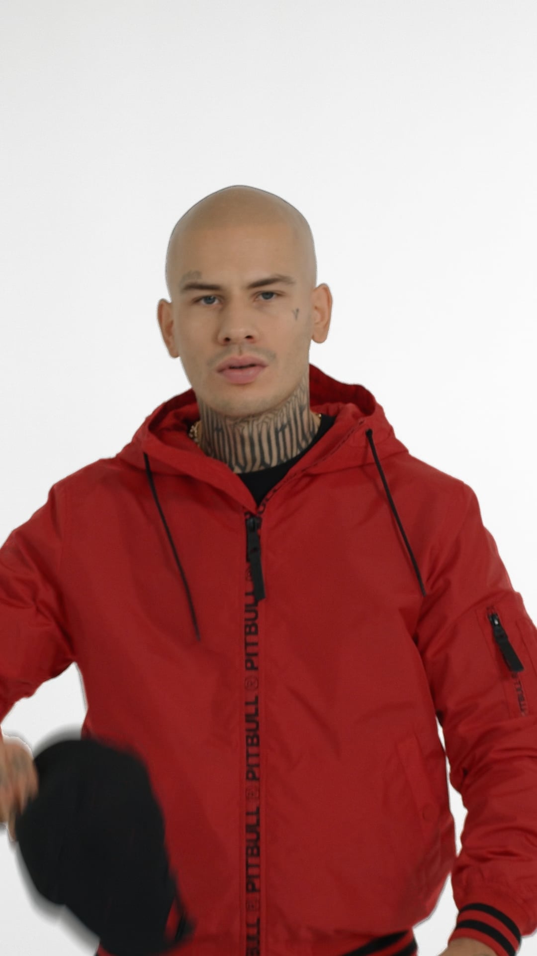 Men's Pitbull West Coast Overpark Hooded jacket red