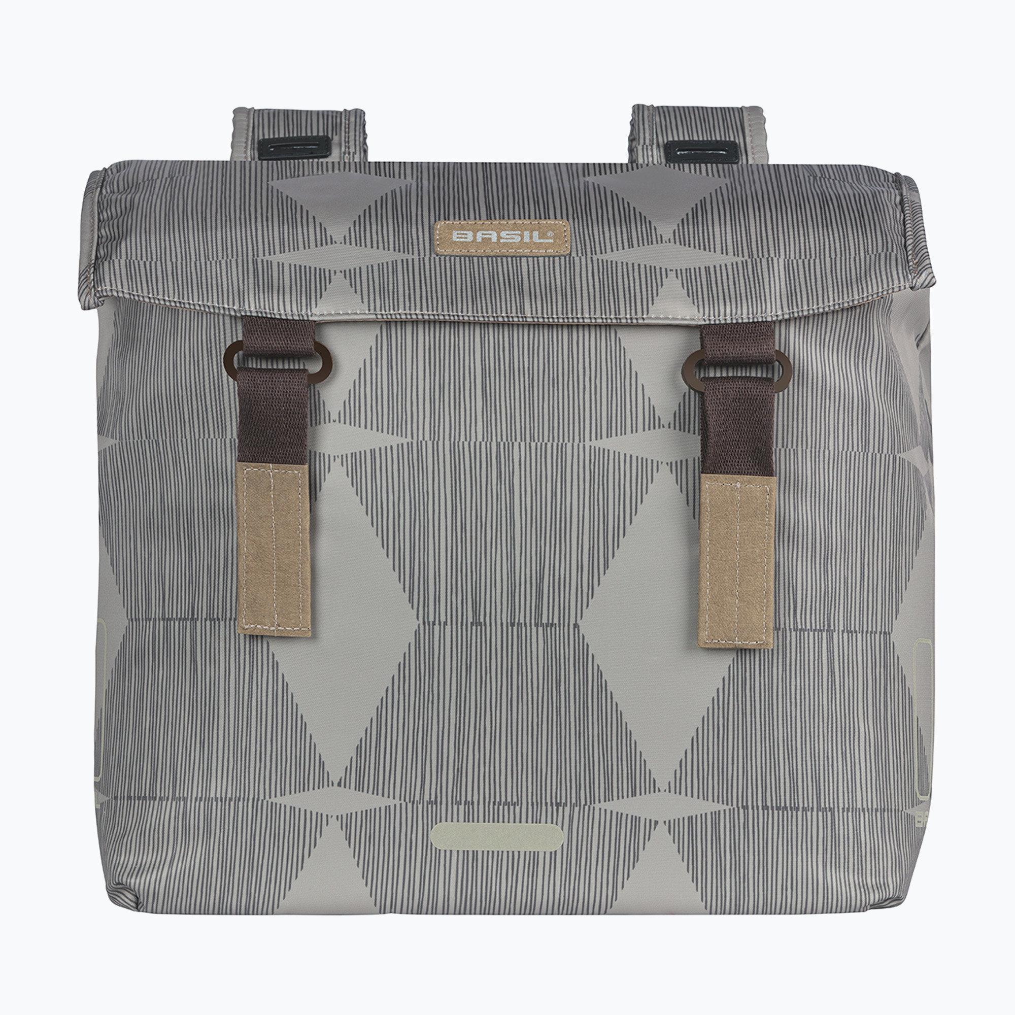 Basil Elegance Double Bike Bag 40-49 l chateau taupe (40-49 l)