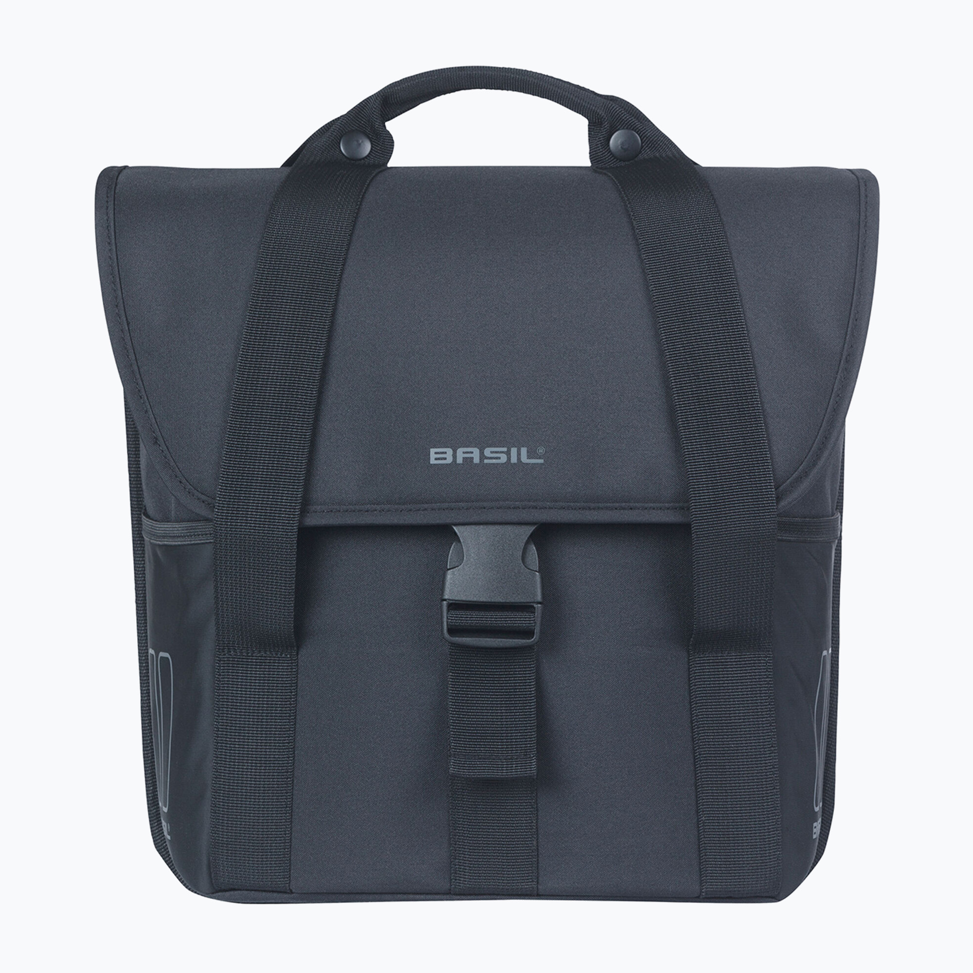 Basil Go Single bicycle pannier 16 l solid black (16 l)