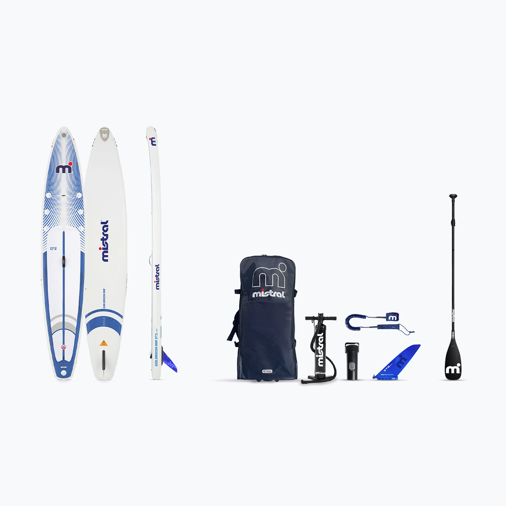 SUP board Mistral Gold Rush Air 12'6 white/blue (380 Cm)