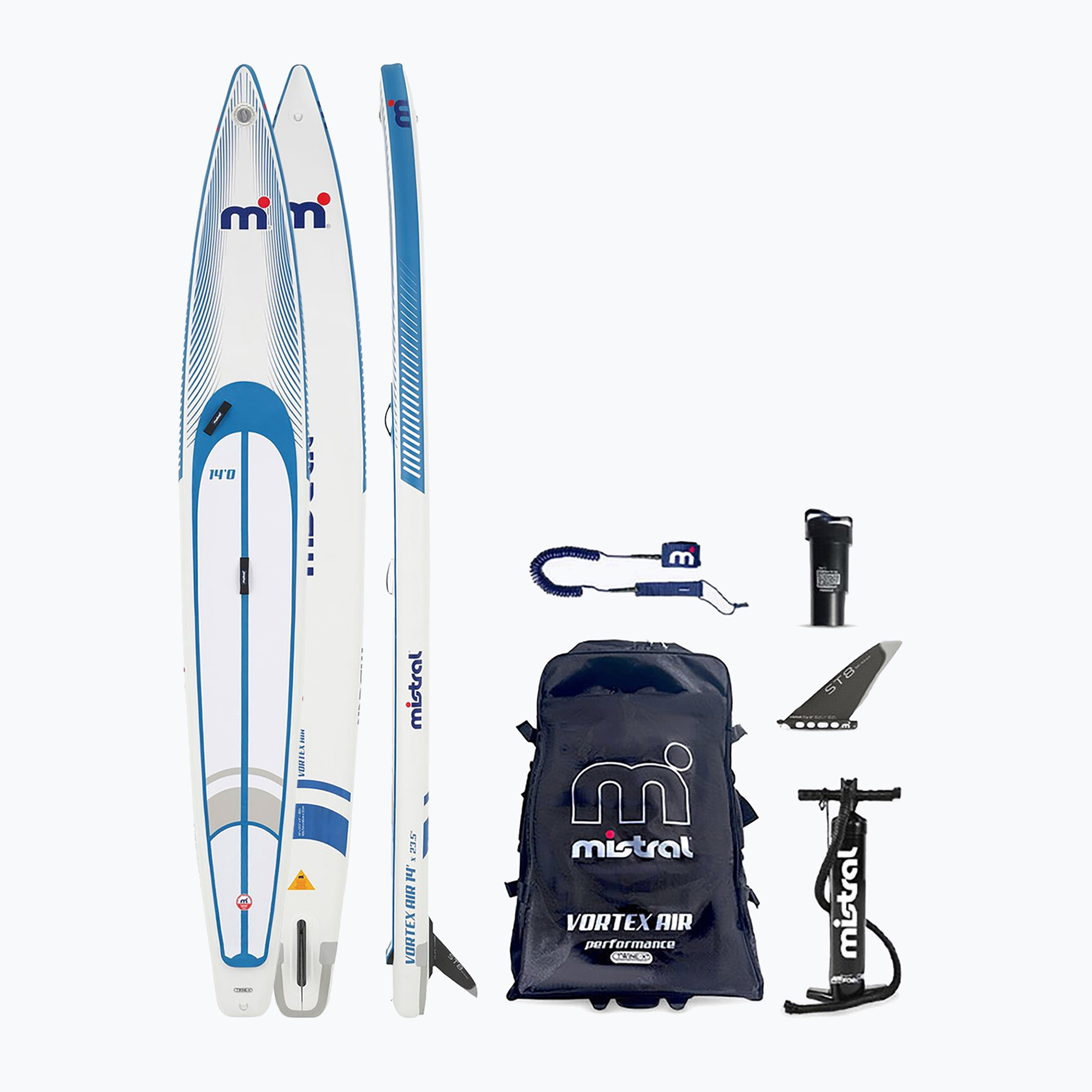 SUP board Mistral Vortex Air 14'0" x 23.5" blue/white