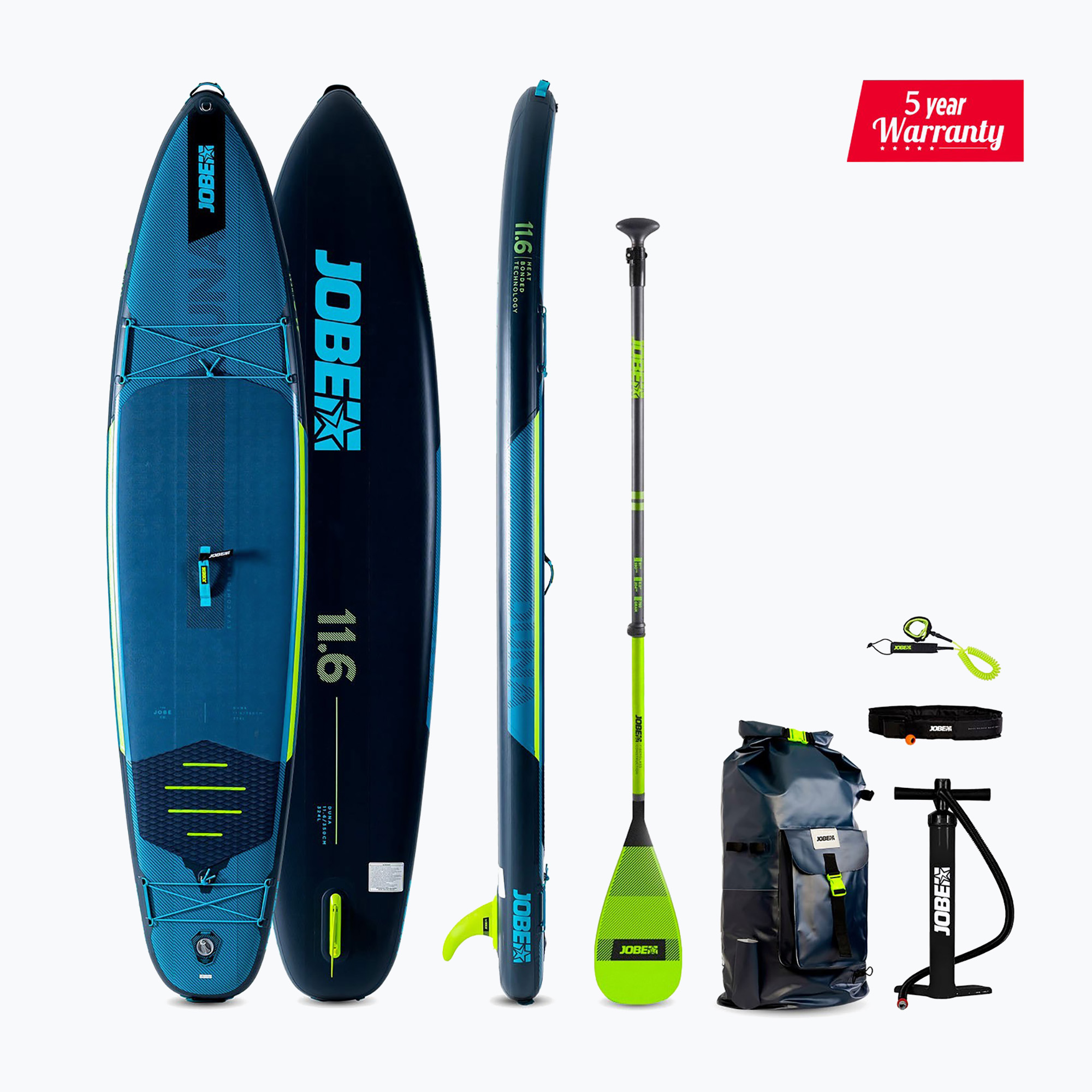 SUP board JOBE Aero Duna Package 11'6" steel blue (350 cm)