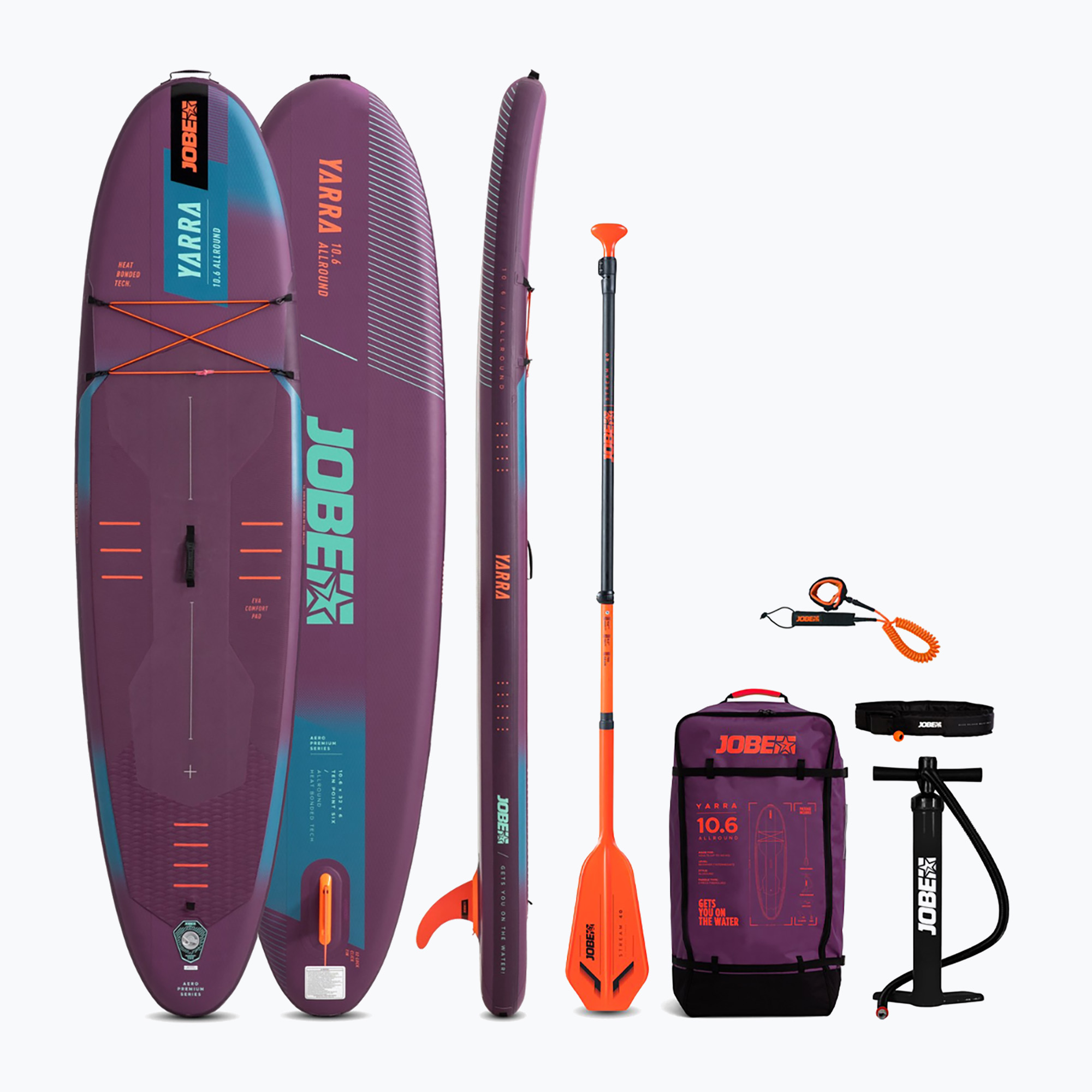 JOBE Aero Yarra SUP Board Package 10'6" sunset purple (320 cm)