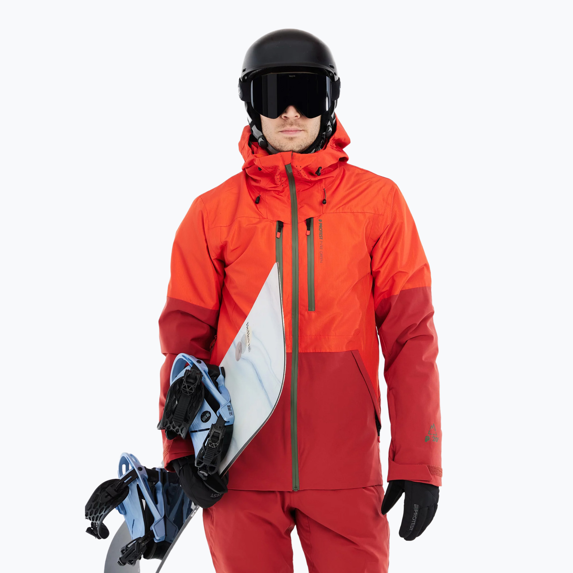 Men's Protest Prtbakie burnt orange snowboard jacket (XL)