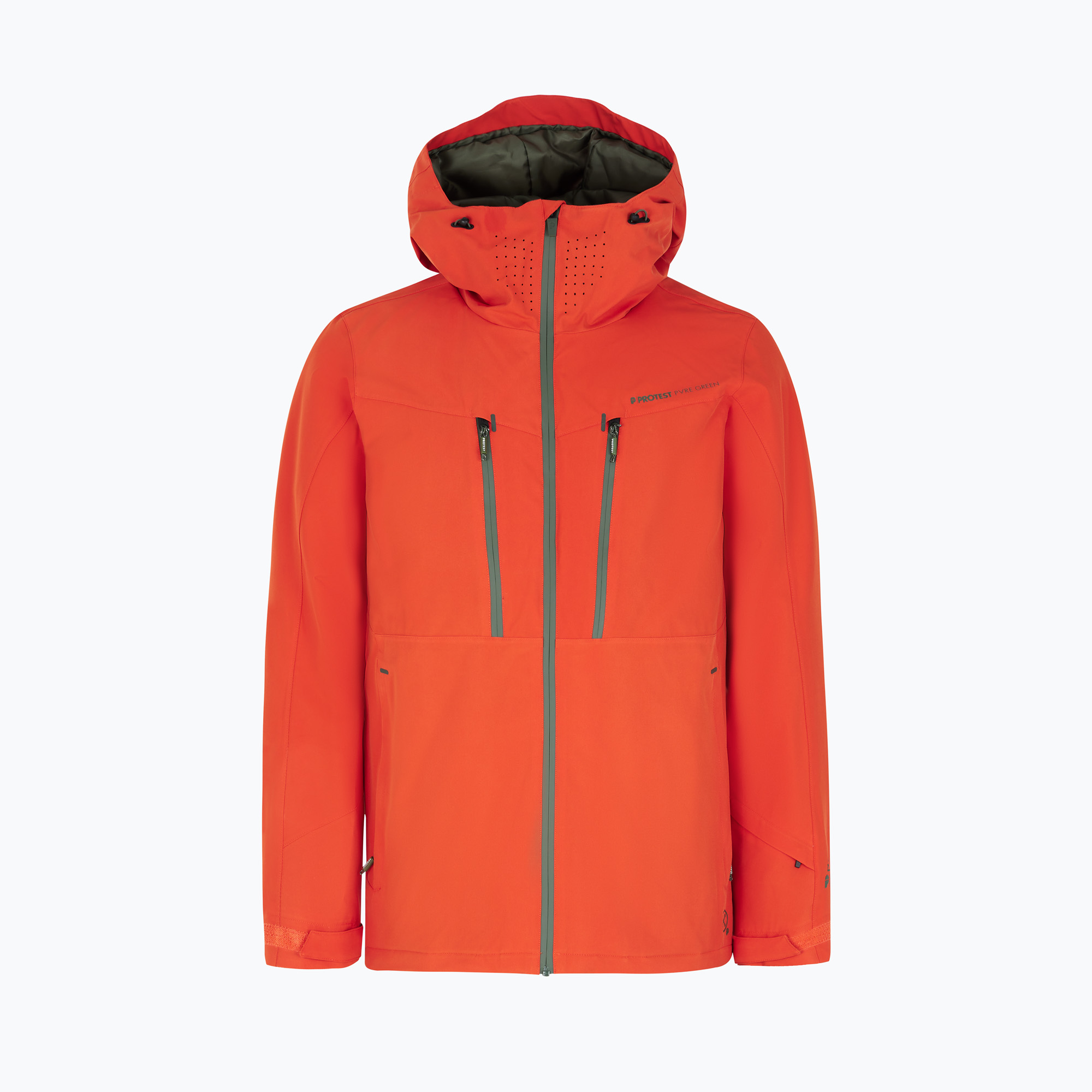 Men's Protest Prttimothy burnt orange snowboard jacket (L)
