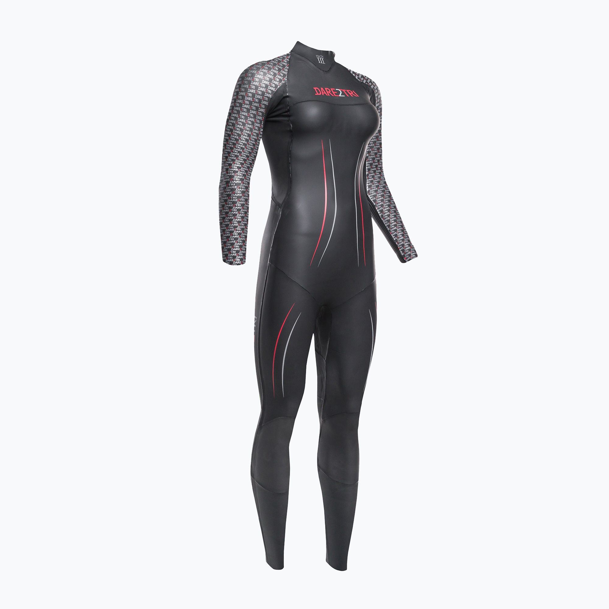 Women's triathlon wetsuit Dare2Tri Mach3 0.7 black 21004FXS (FM)