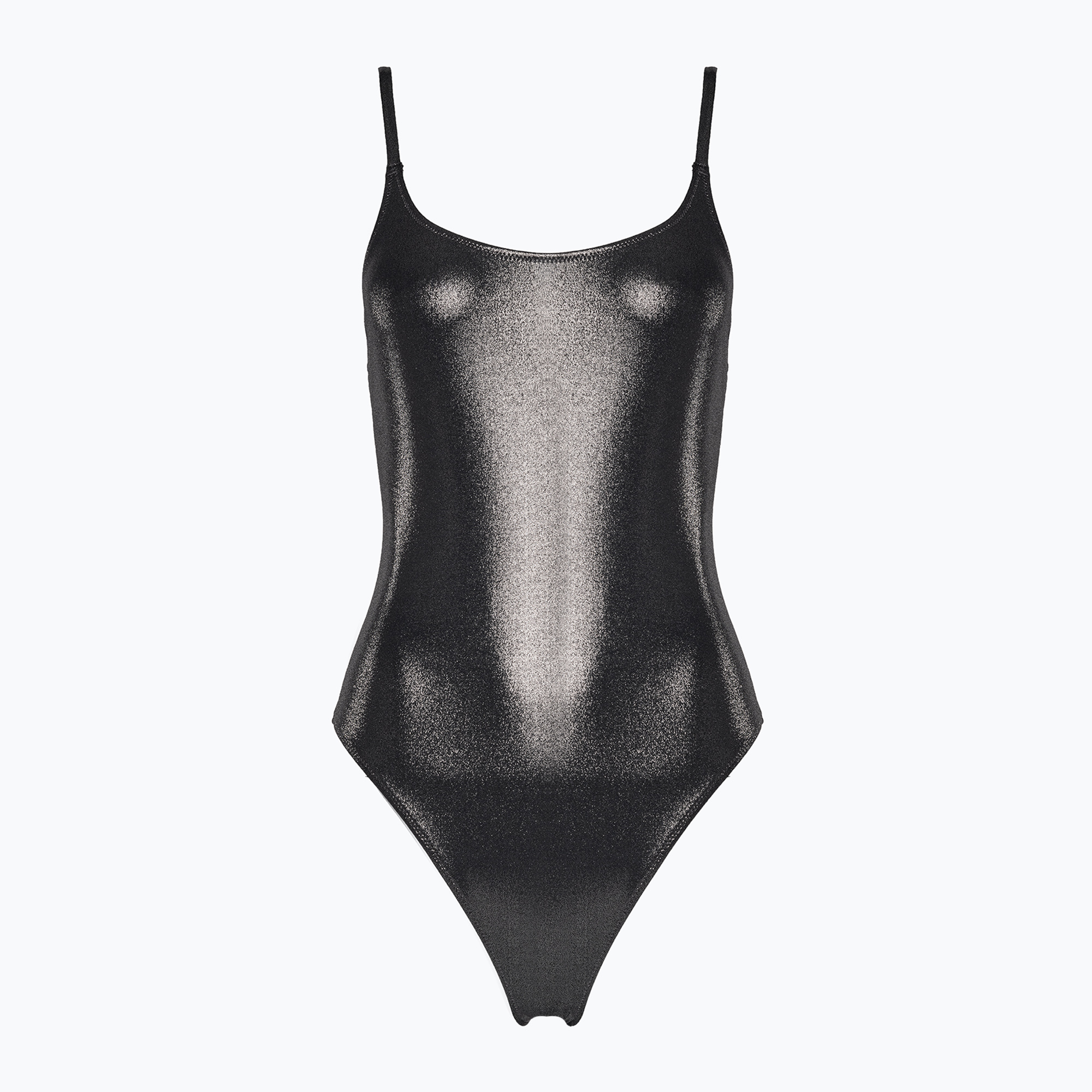 Women's Calvin Klein Scoop Back One Piece Swimsuit Black (S)
