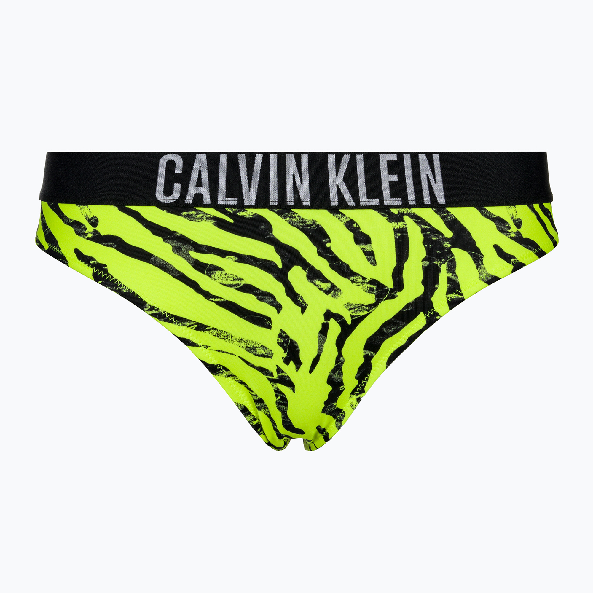 Calvin Klein Bikini Print zebra citrust burst swimsuit bottom (L)