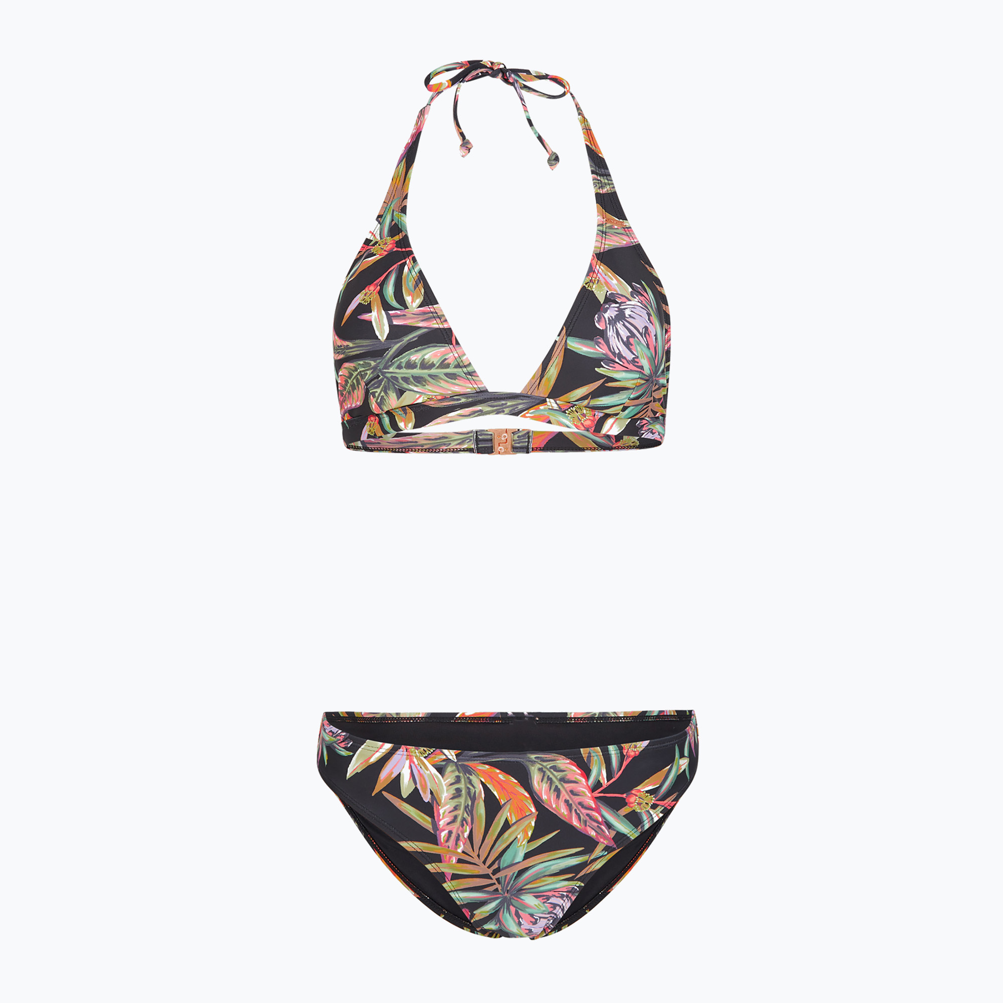Women's two-piece swimsuit O'Neill Marga Rita Bikini black tropical flower