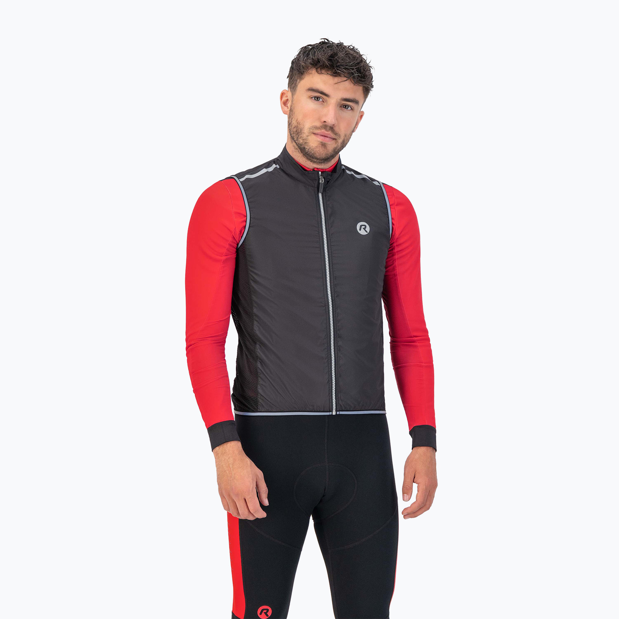 Rogelli Core black men's cycling waistcoat (M)