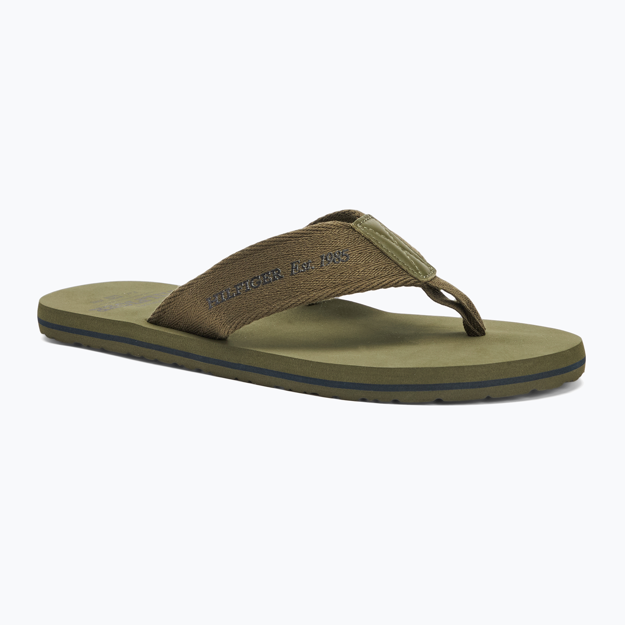 Men's Tommy Hilfiger 85 Beach Sandal army green flip flops (44 EU)