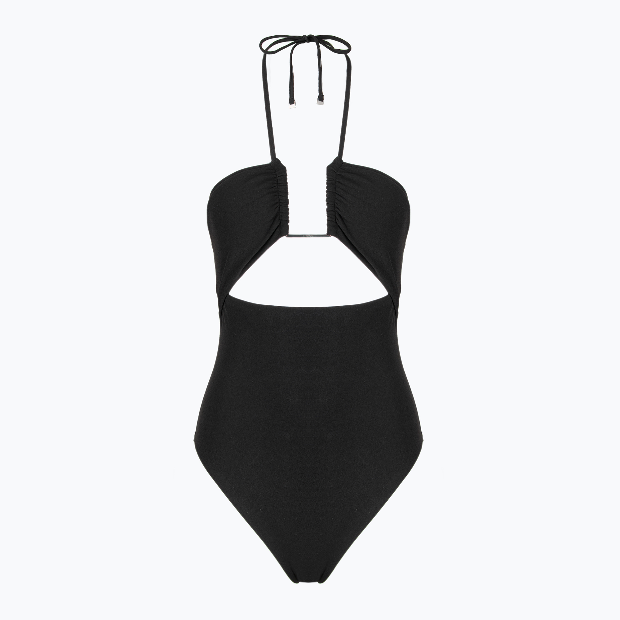 Women's one-piece swimsuit Calvin Klein KW0KW02813 Ck Wire Plunge One Piece-RP pvh black (L)