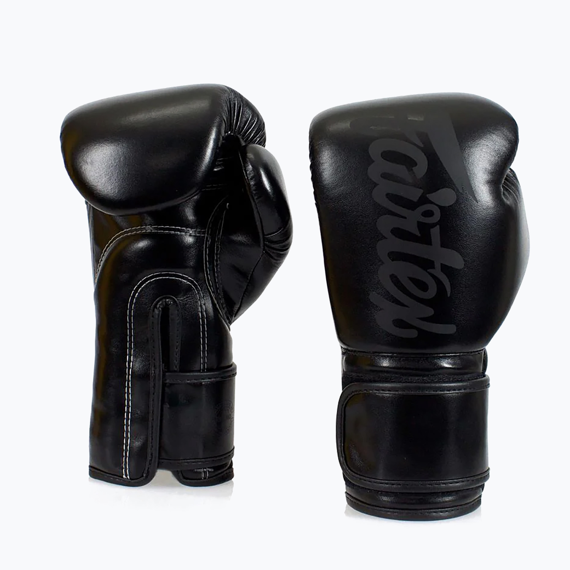Fairtex Microfiber Art Collection Solid black barefinger gloves