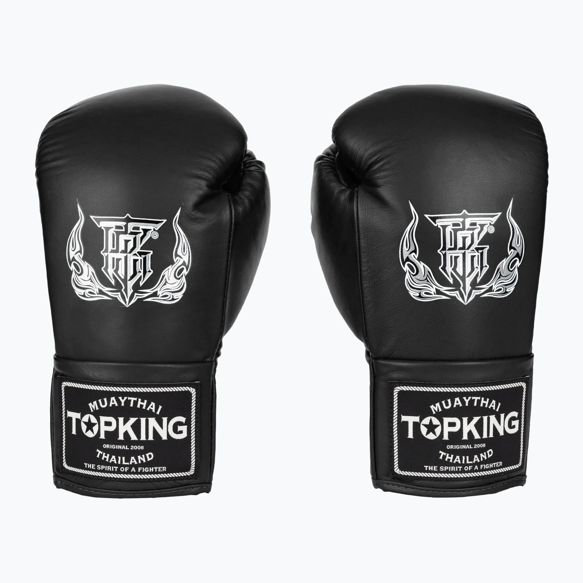 Top King Boxing Competition Gloves black