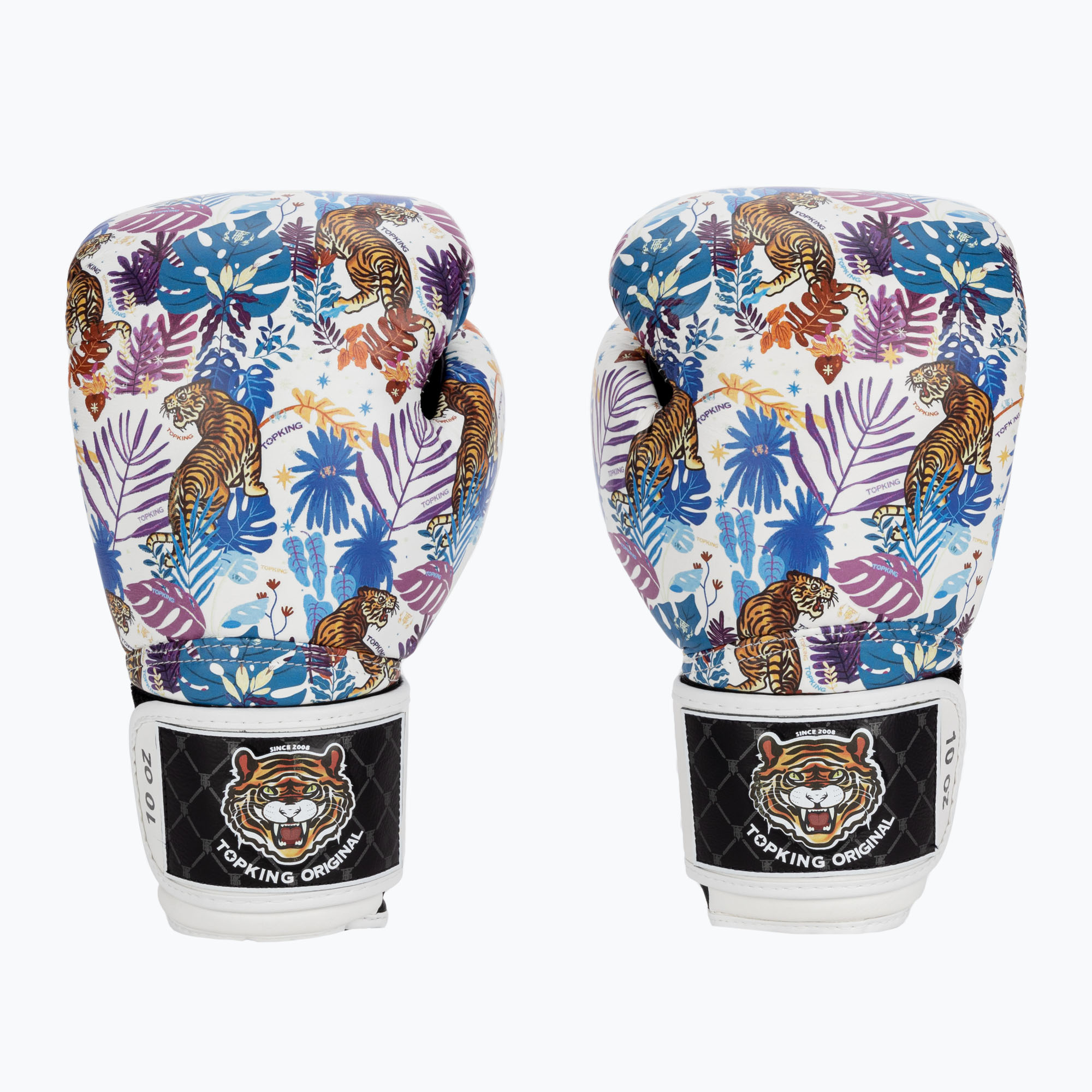 Top King Boxing Wild Tiger black/white boxing gloves (14 oz)