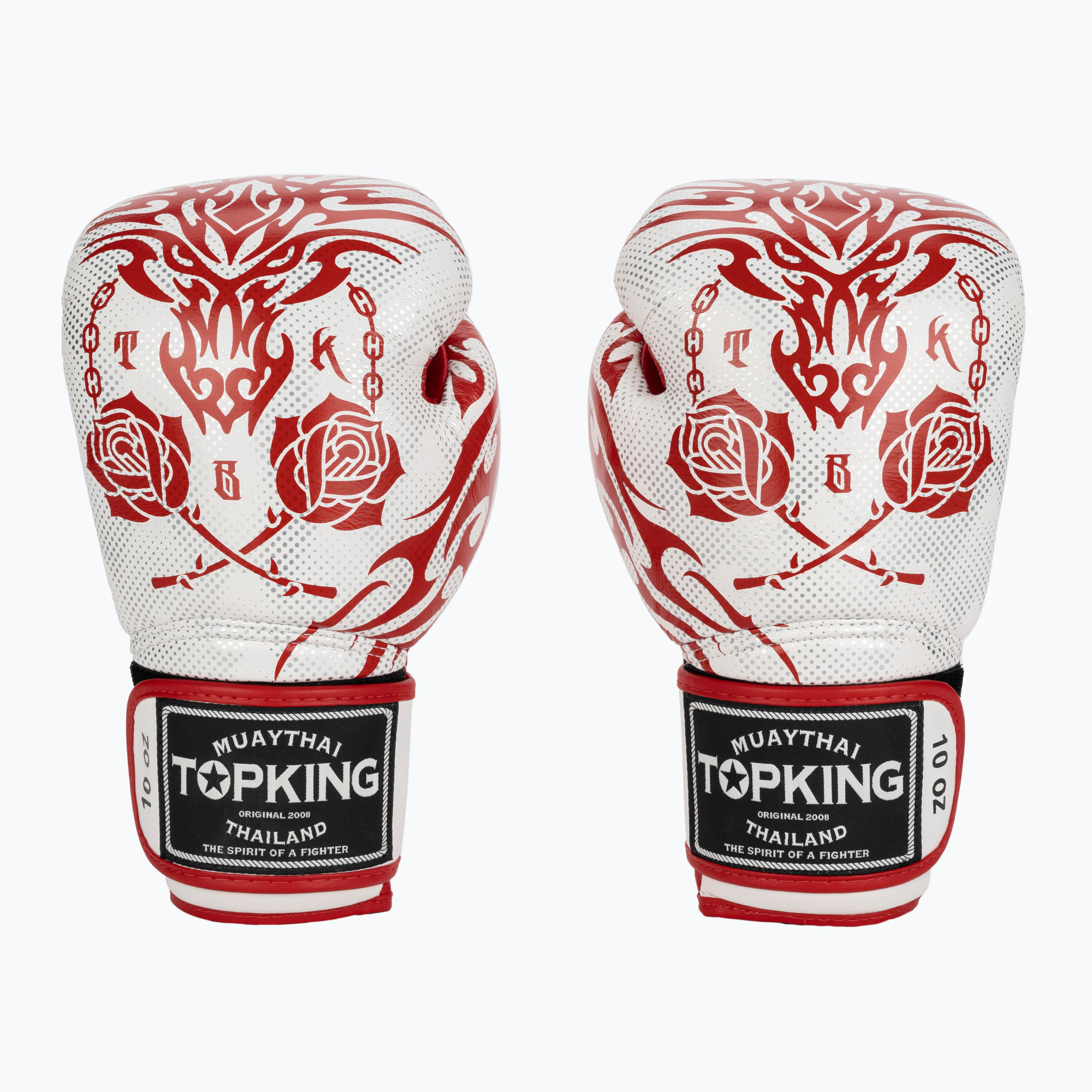 Top King Boxing Dragon red/white boxing gloves