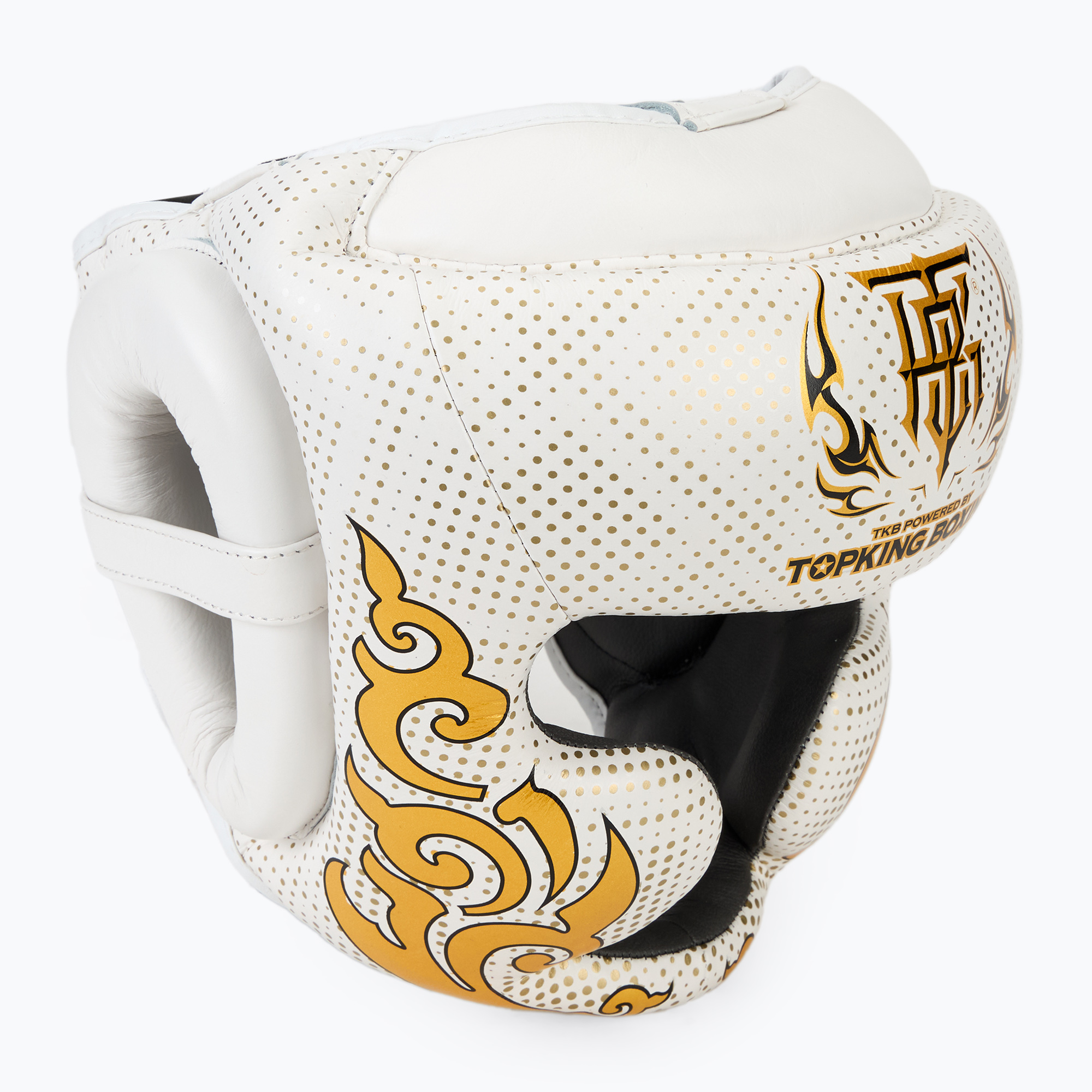 Top King Kanok white boxing helmet (L)