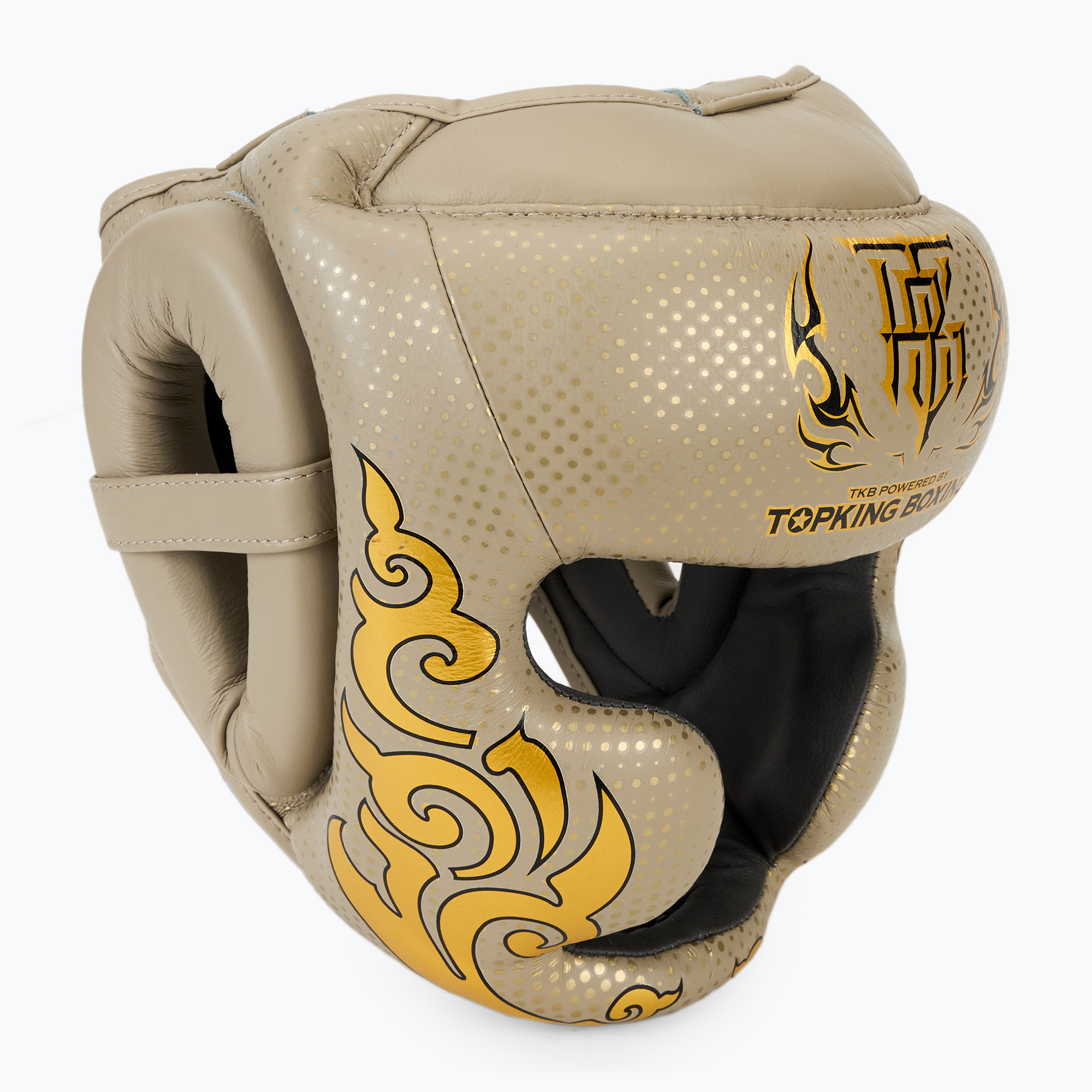 Top King boxing helmet Kanok beige (M)