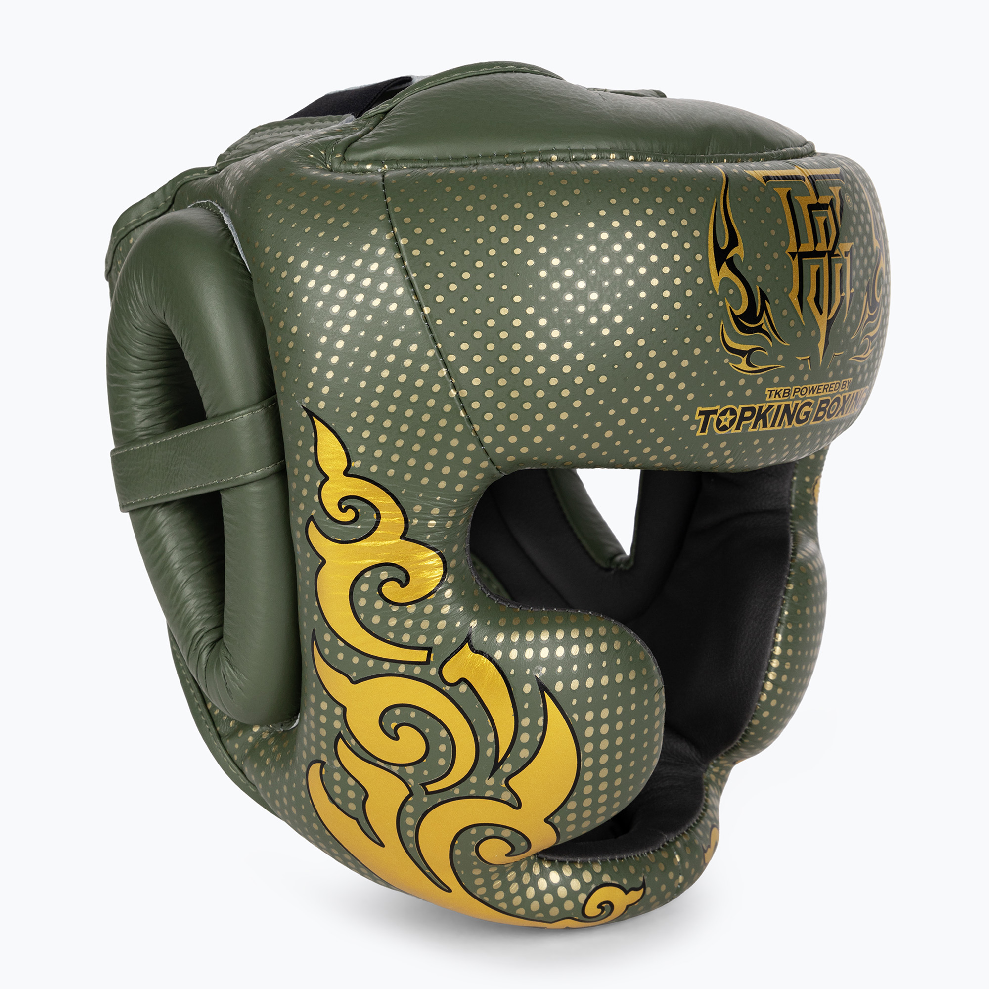 Top King Kanok khaki boxing helmet (M)