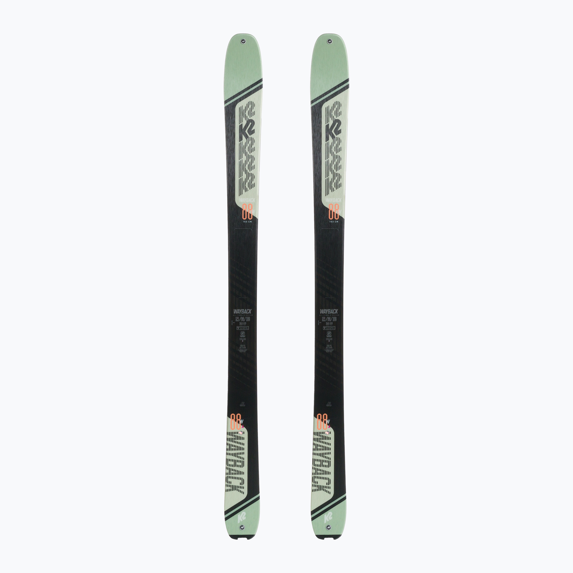 Women's skate ski K2 Wayback 88 W grey-beige 10G0601.101.1 (153 cm)