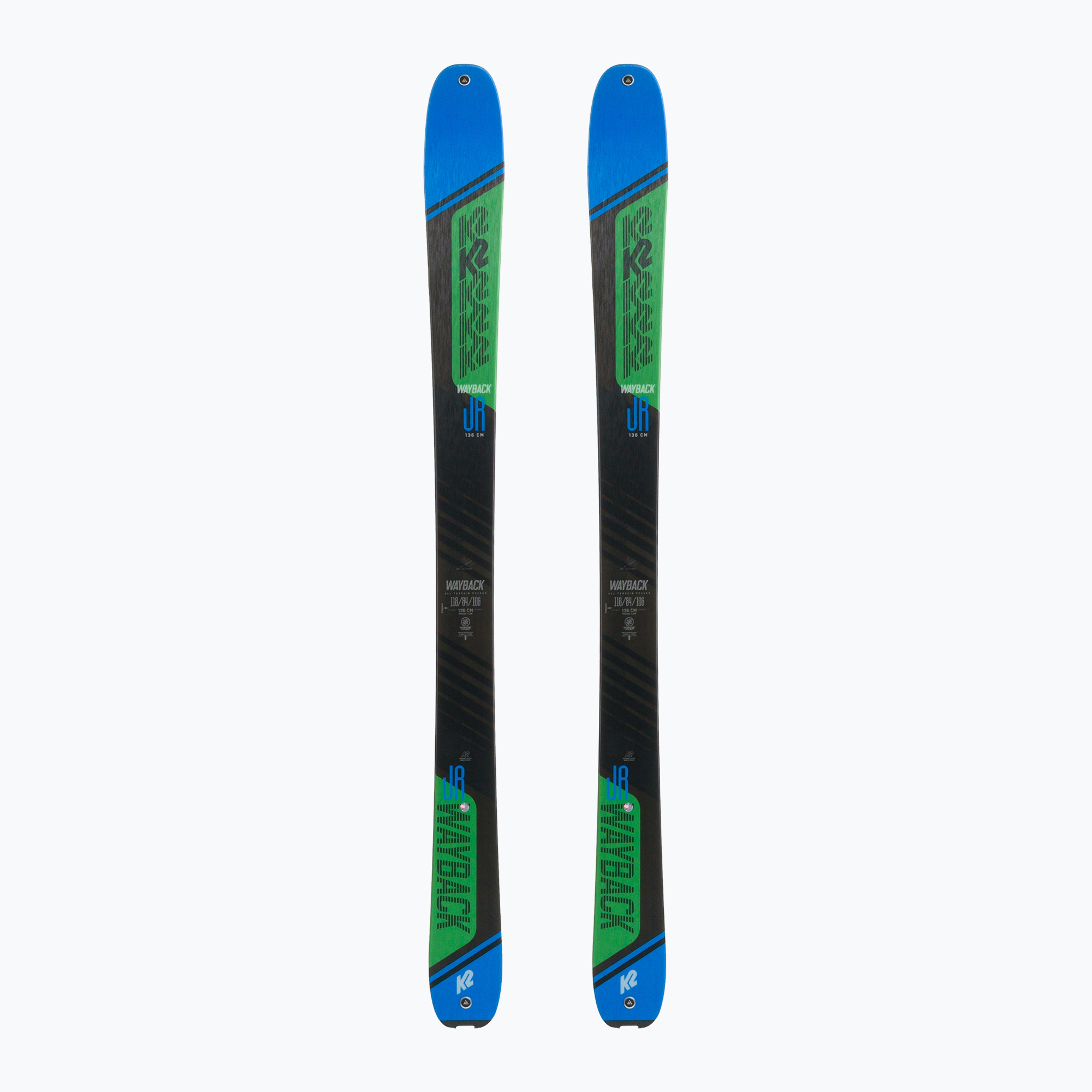 K2 Wayback Jr children's skate ski blue-green 10G0206.101.1 (136 cm)