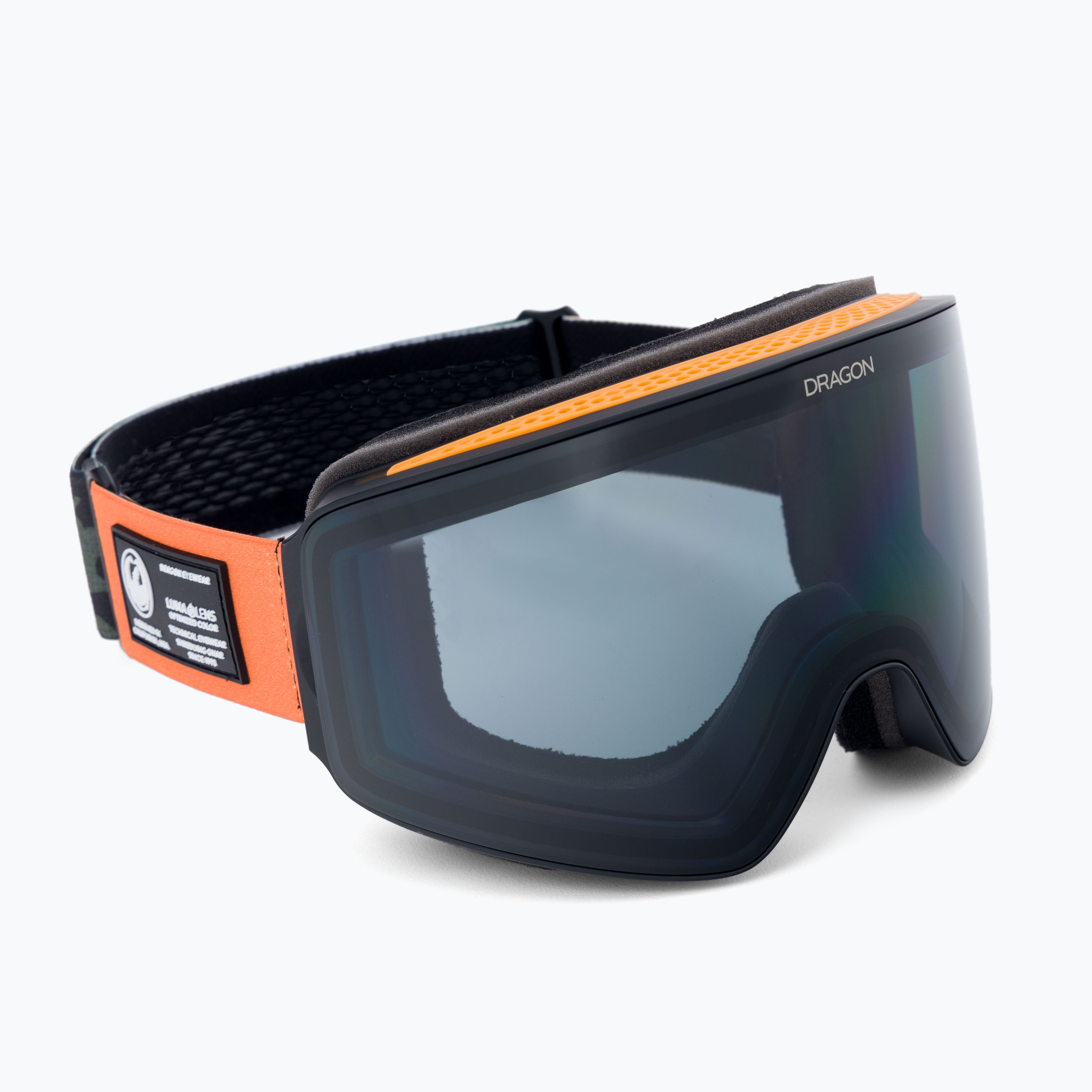 DRAGON PXV bush camo/lumalens dark smoke/lumalens amber ski goggles 38280-310 (L)