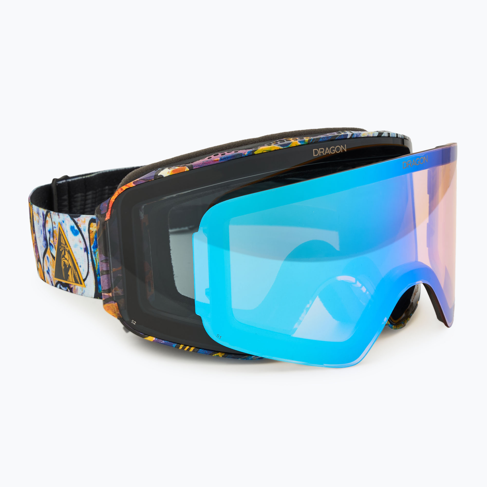 DRAGON NFX MAG OTG ski goggles chris benchetler24/lumalens dark smoke+lumalens flash blue