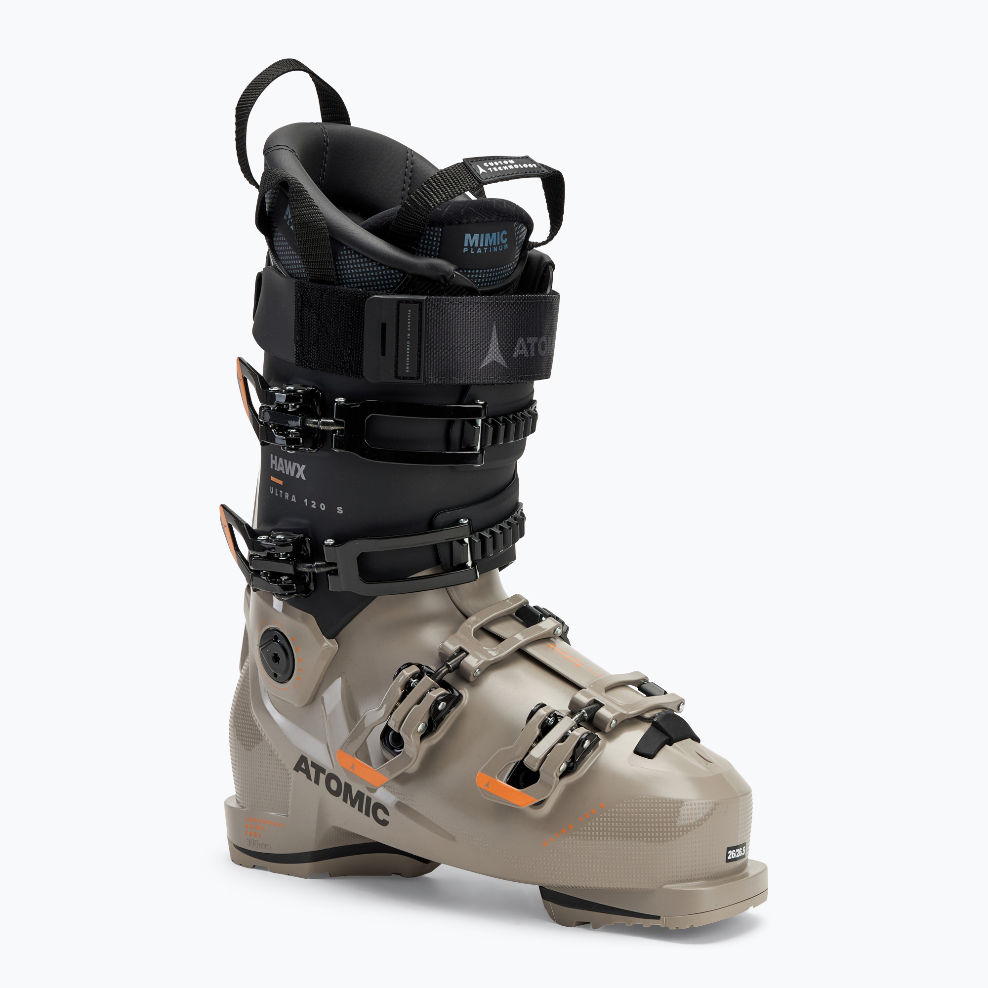 Men's Atomic Hawx Ultra 120 S GW cement/black ski boots (27.0-27.5 cm)
