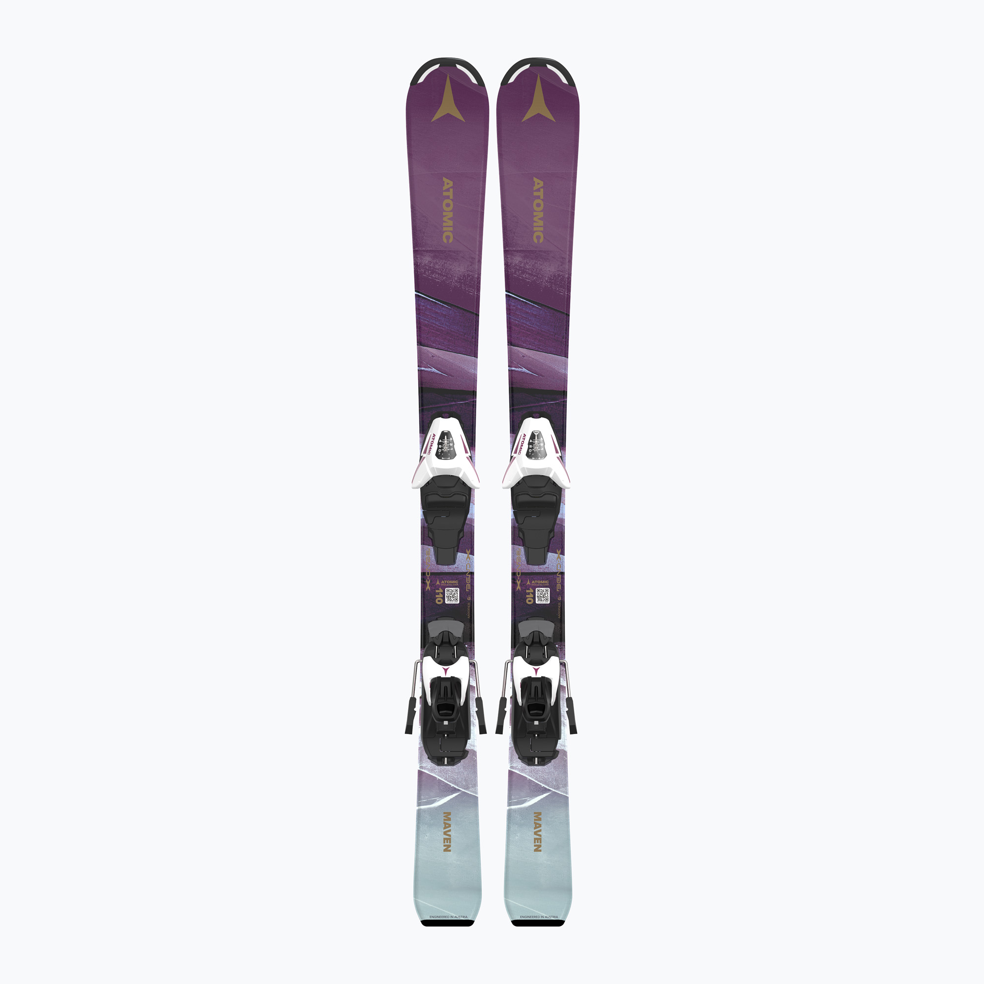 Children's downhill skis Atomic Maven Girl JTS + bindings C5 GW laven (120 cm)