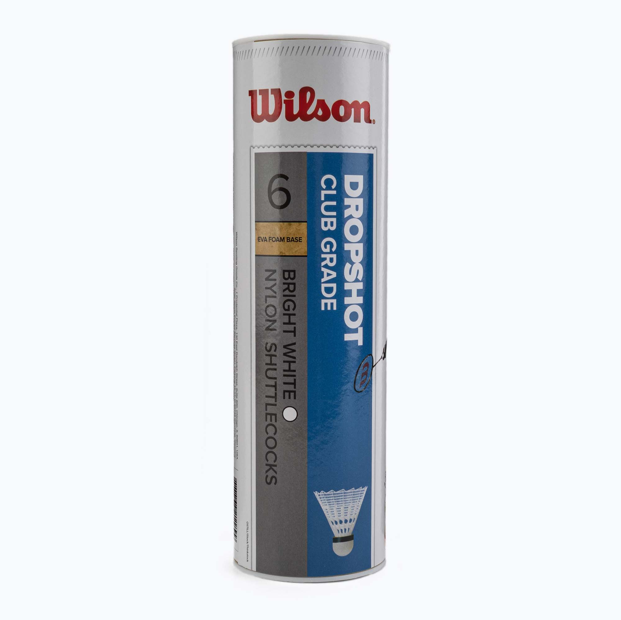 Wilson Dropshot badminton shuttlecocks 6 pcs white WRT6046WH