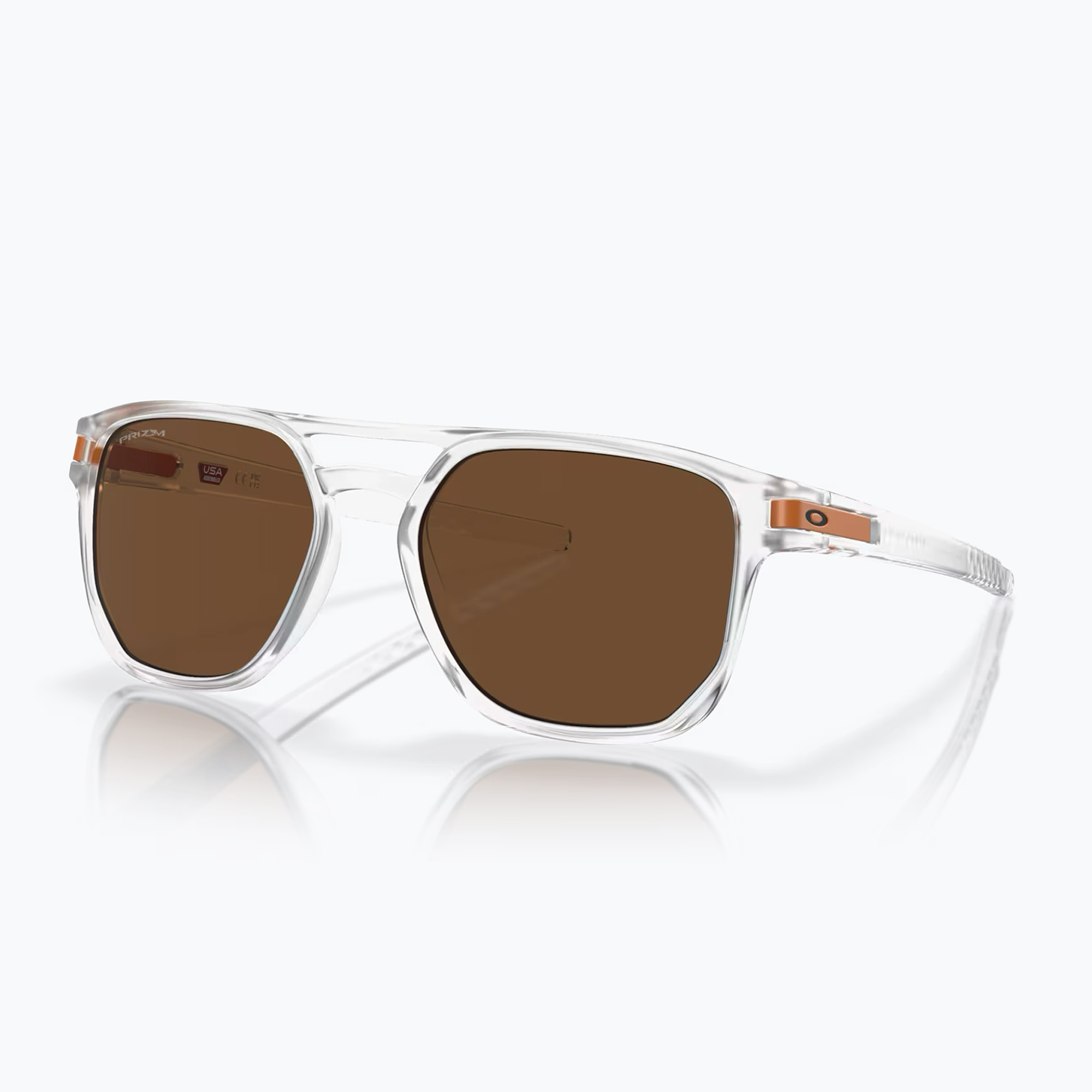 Oakley Latch Beta matte clear/prizm bronze sunglasses