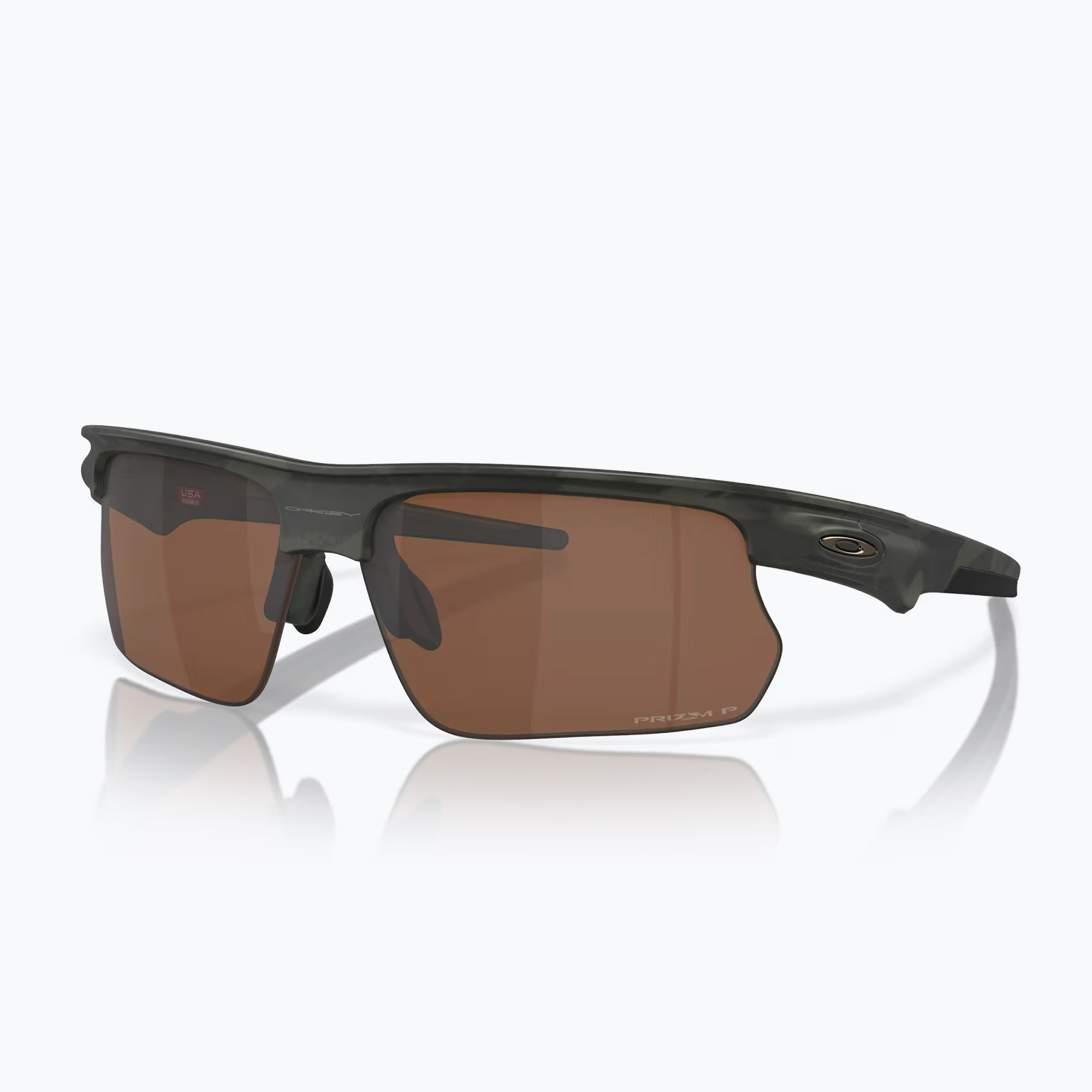 Oakley Bisphaera matte olive shadow camo/prizm tungsten polarized sunglasses