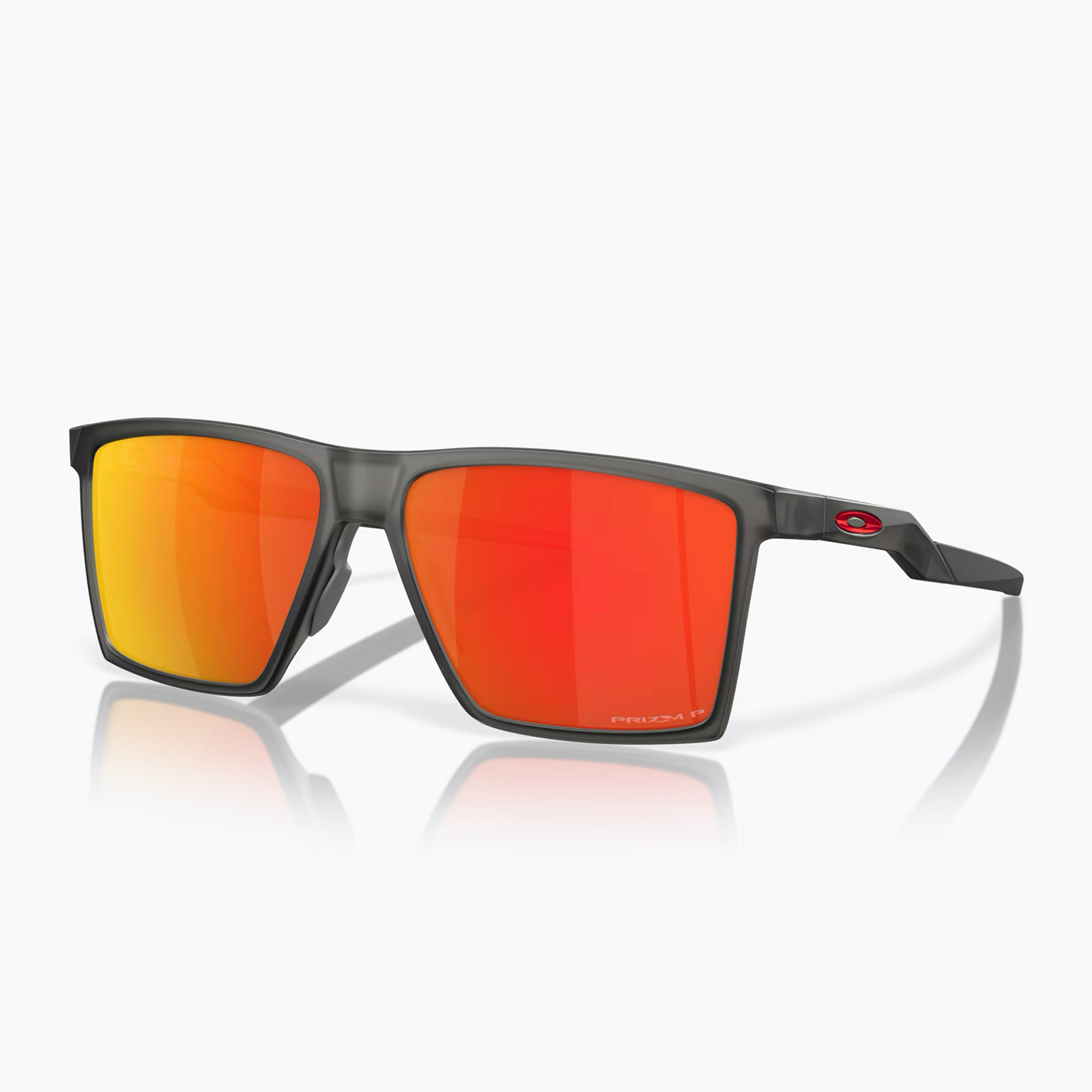 Oakley Futurity satin grey smoke/prizm ruby polarized sunglasses