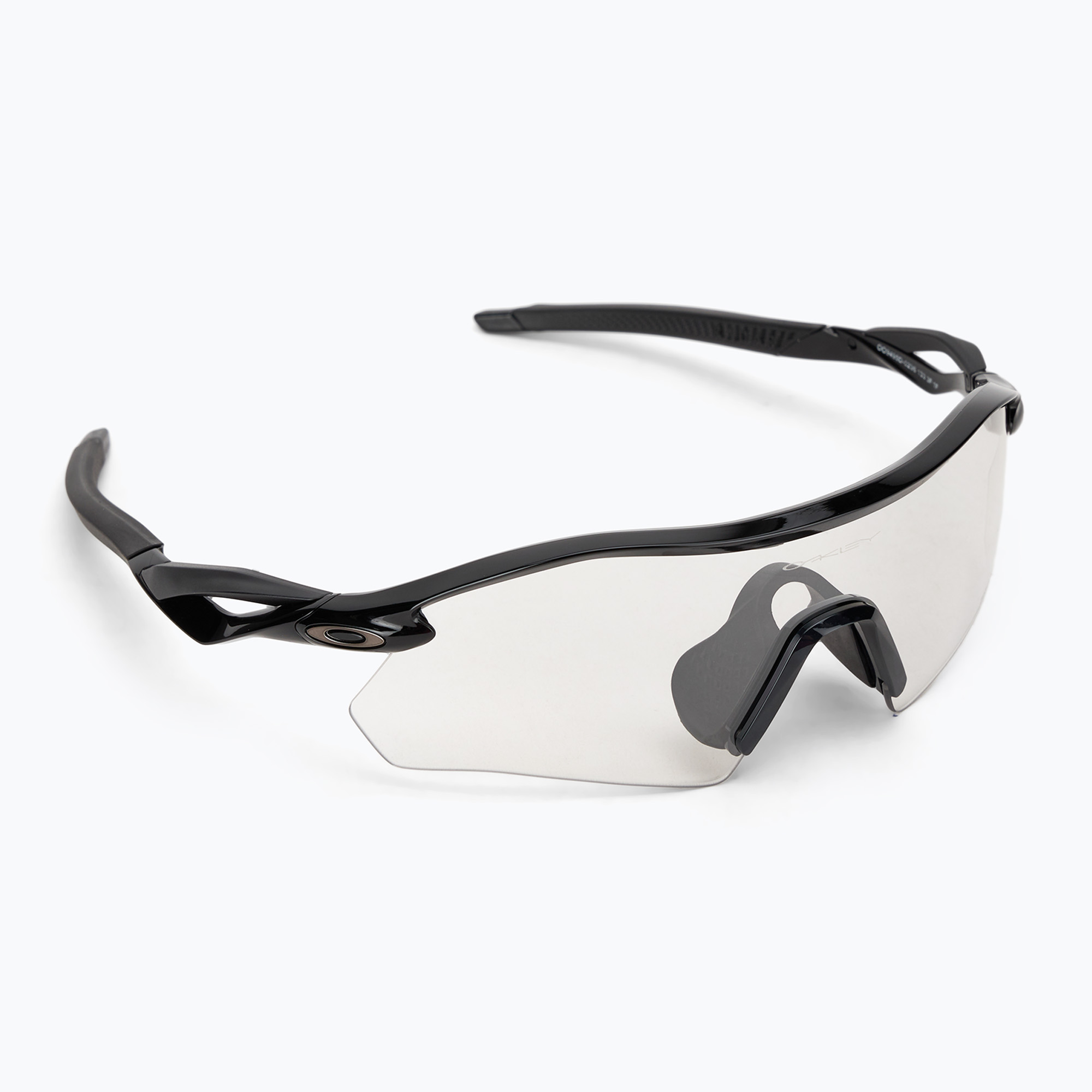 Oakley Radar Plate polished black/clear to black irid photochromic sunglasses