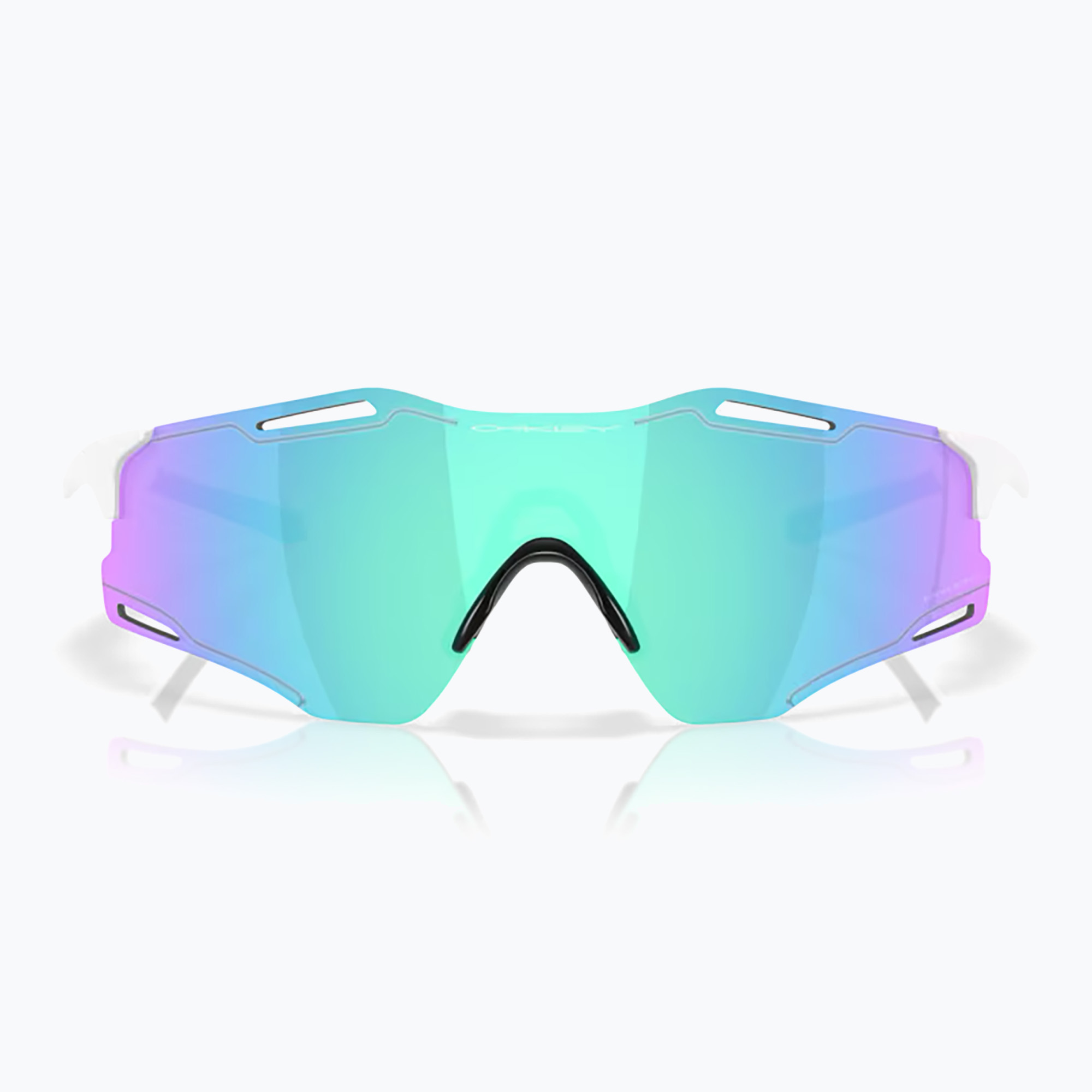 Oakley Cybr Zero polished white/prism sapphire sunglasses