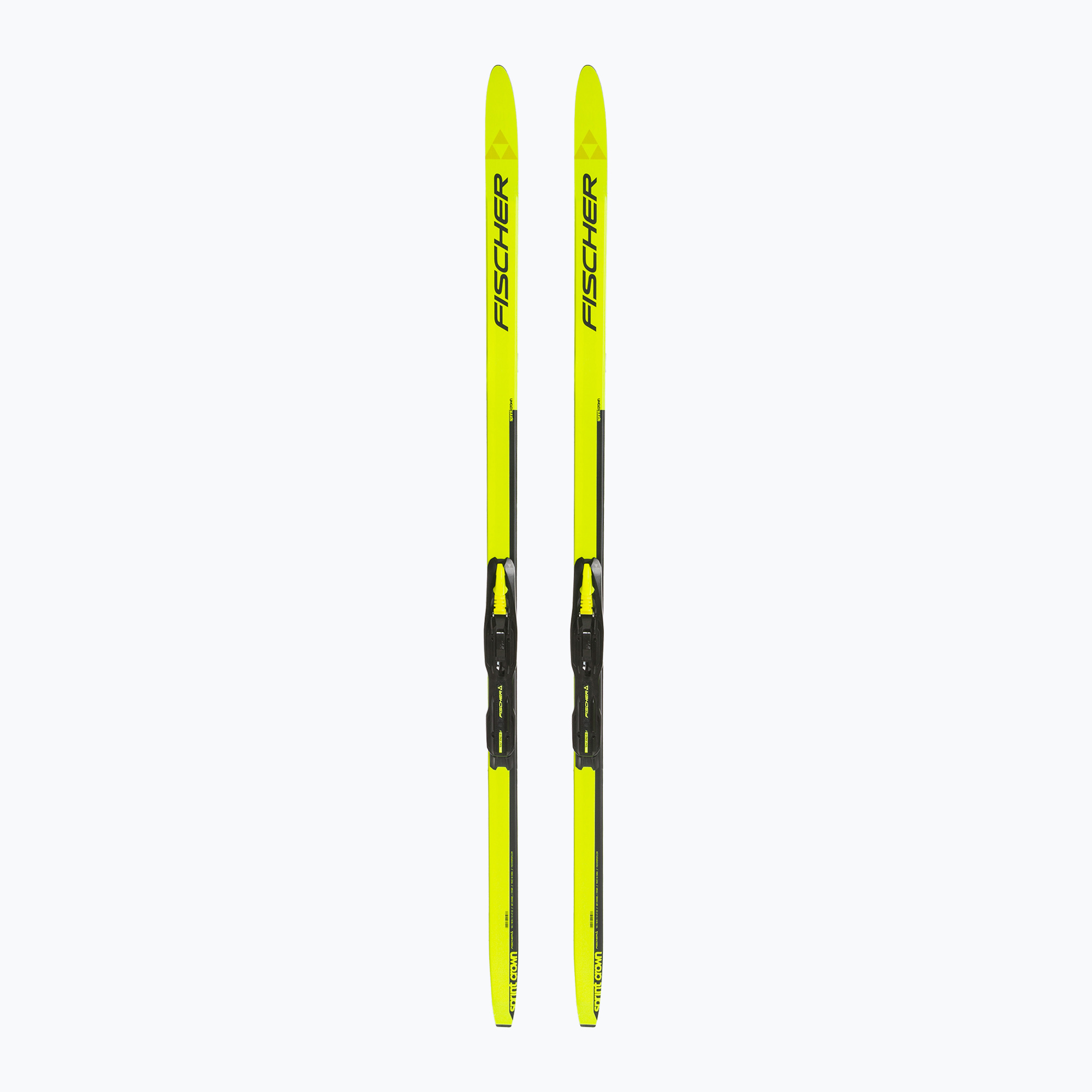 Children's cross-country skis Fischer Sprint Crown + Tour Step-In Jr yellow/black (110 cm)